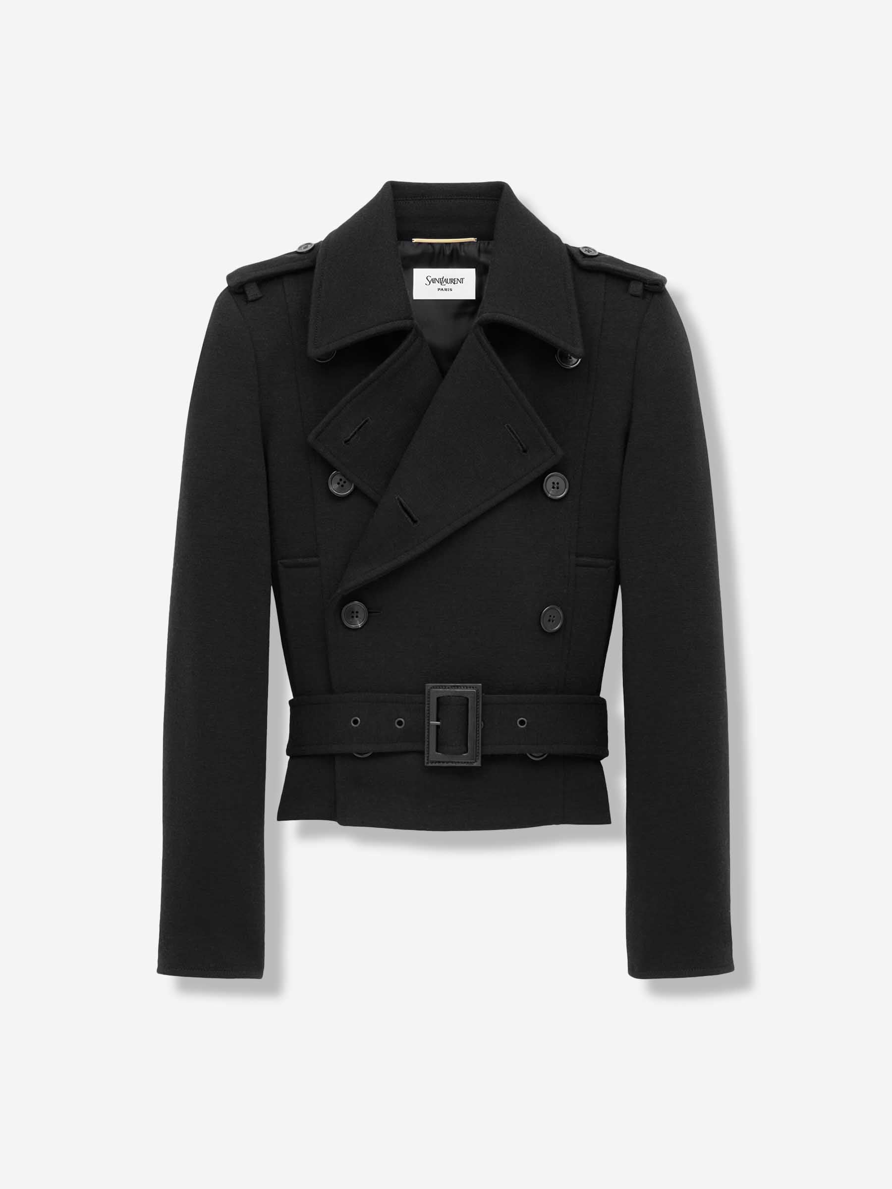 Оригінальна Short Double-Breasted Jacket Saint laurent – вид ззаду