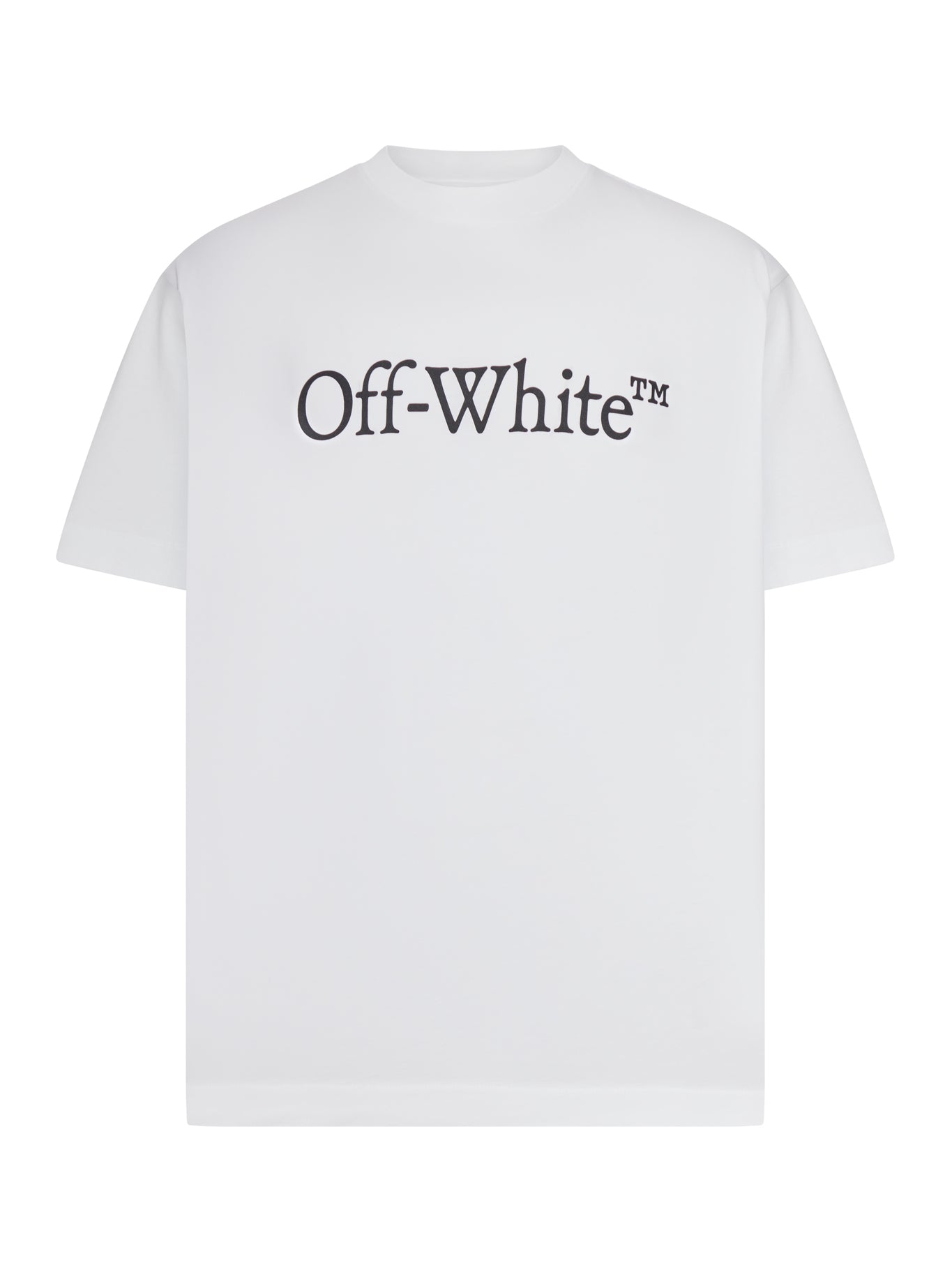 Crew Neck T-Shirt With Print Off-white оригінал – Купити в Україні – боковий вид