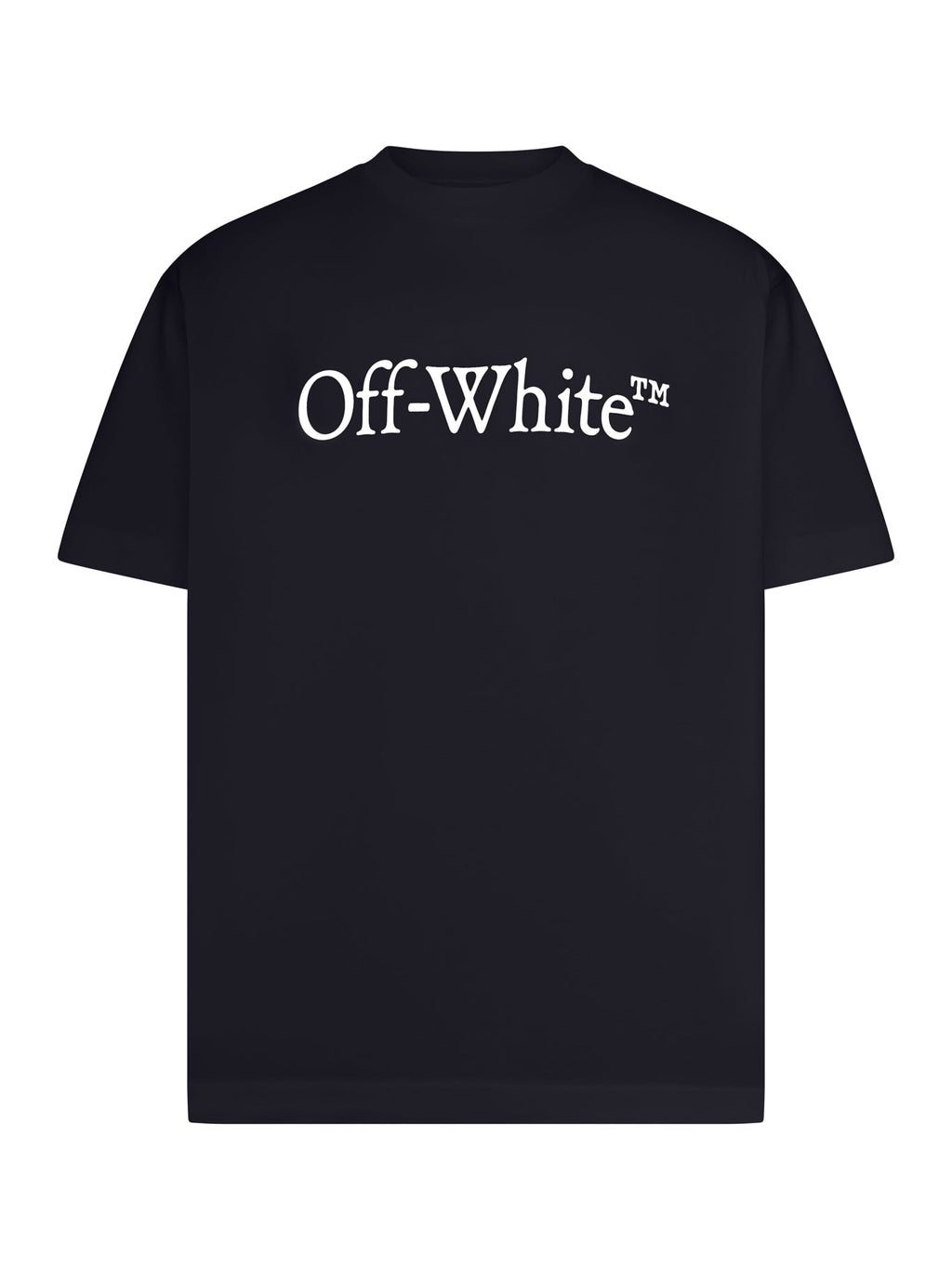 Crew Neck T-Shirt With Print Off-white оригінал – Купити в Україні – боковий вид