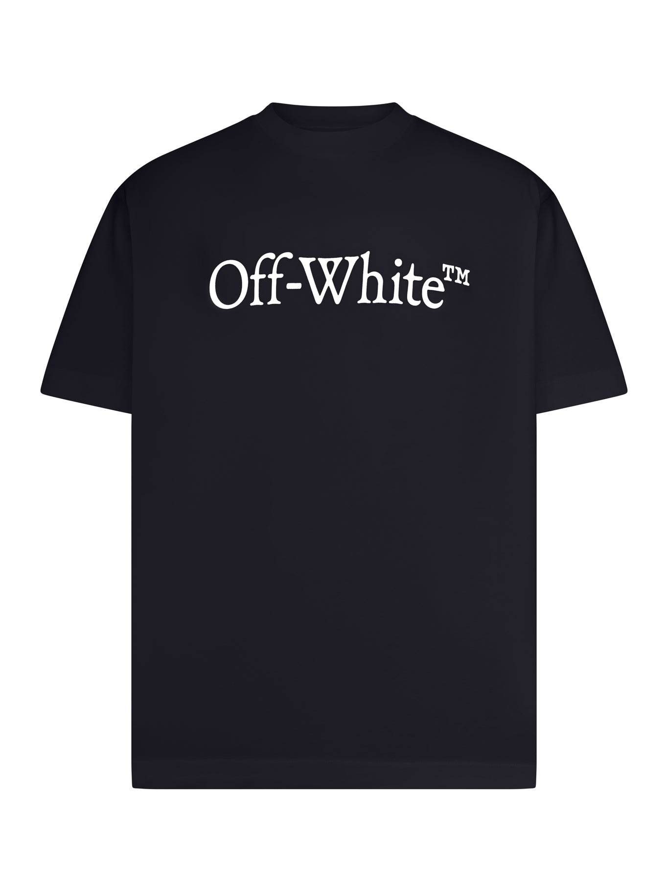 Crew Neck T-Shirt With Print Off-white оригінал – Купити в Україні – боковий вид