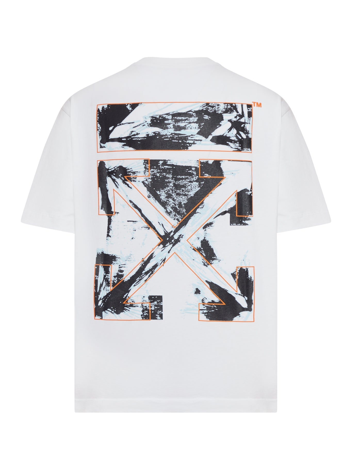 Paint Arrow Skate Short Sleeve T-Shirt Off-white – Гарантія оригінальності – вид ззаду
