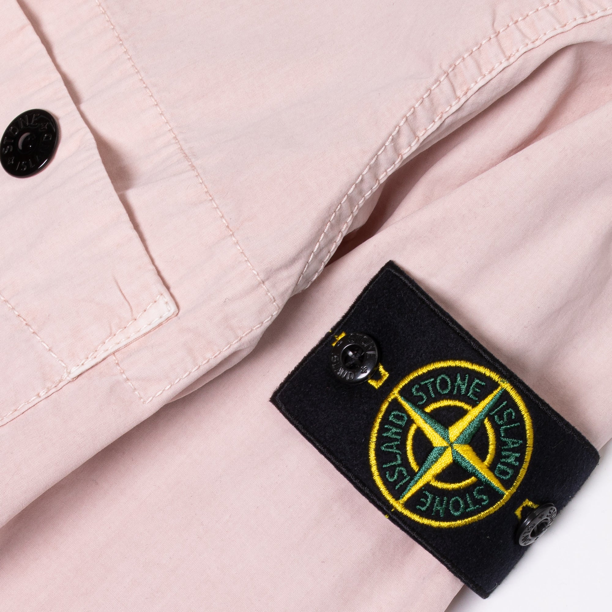 Mens Over Shirt Antique Rose Stone island – Гарантія оригінальності – детальний вид