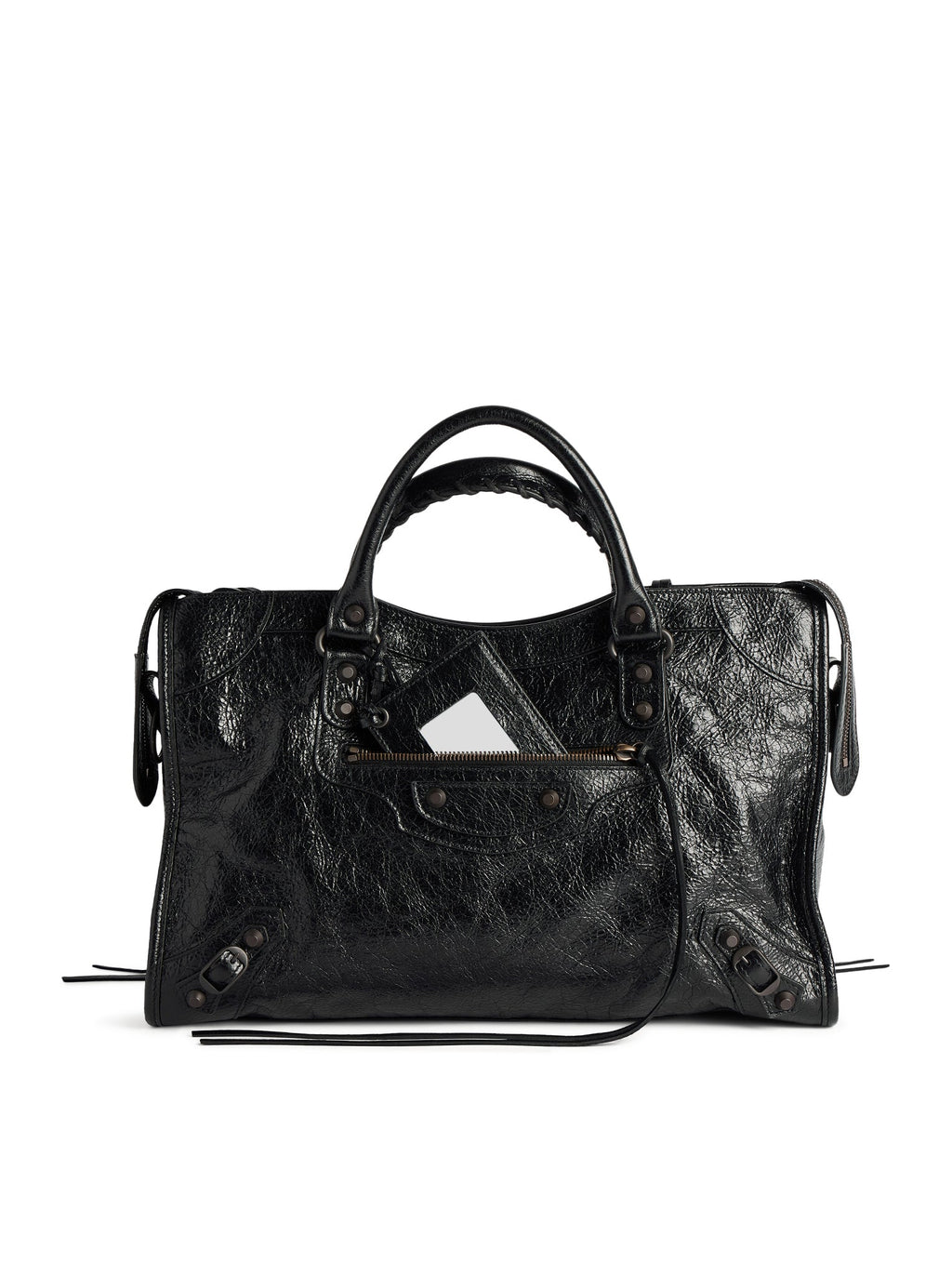 Le City Media Bag In Black Balenciaga – Гарантія оригінальності – боковий вид