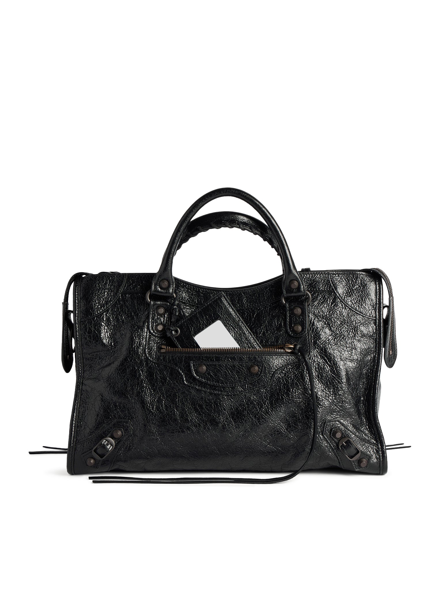 Le City Media Bag In Black Balenciaga – Гарантія оригінальності – боковий вид