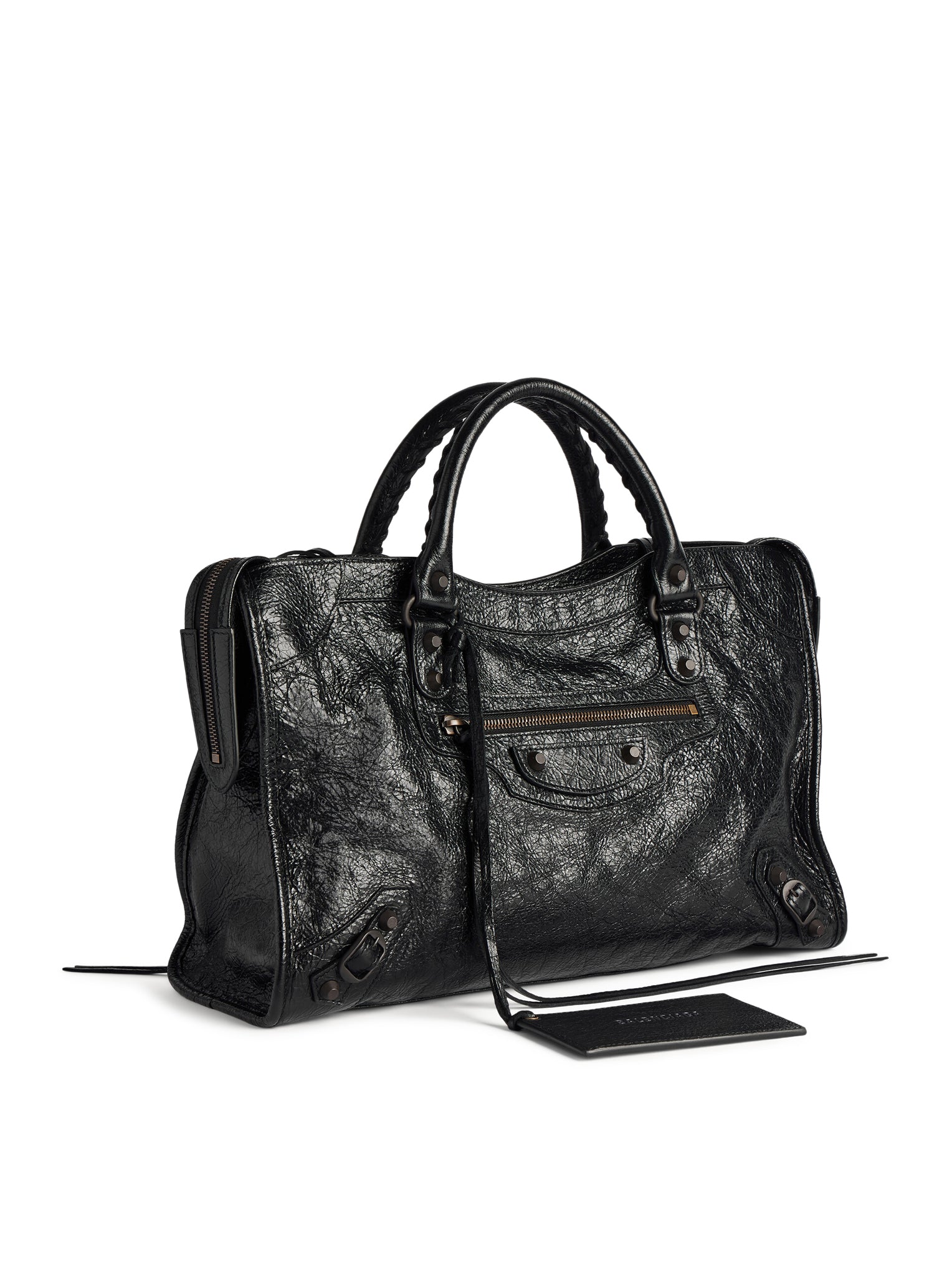 Le City Media Bag In Black Balenciaga – Гарантія оригінальності – вид ззаду