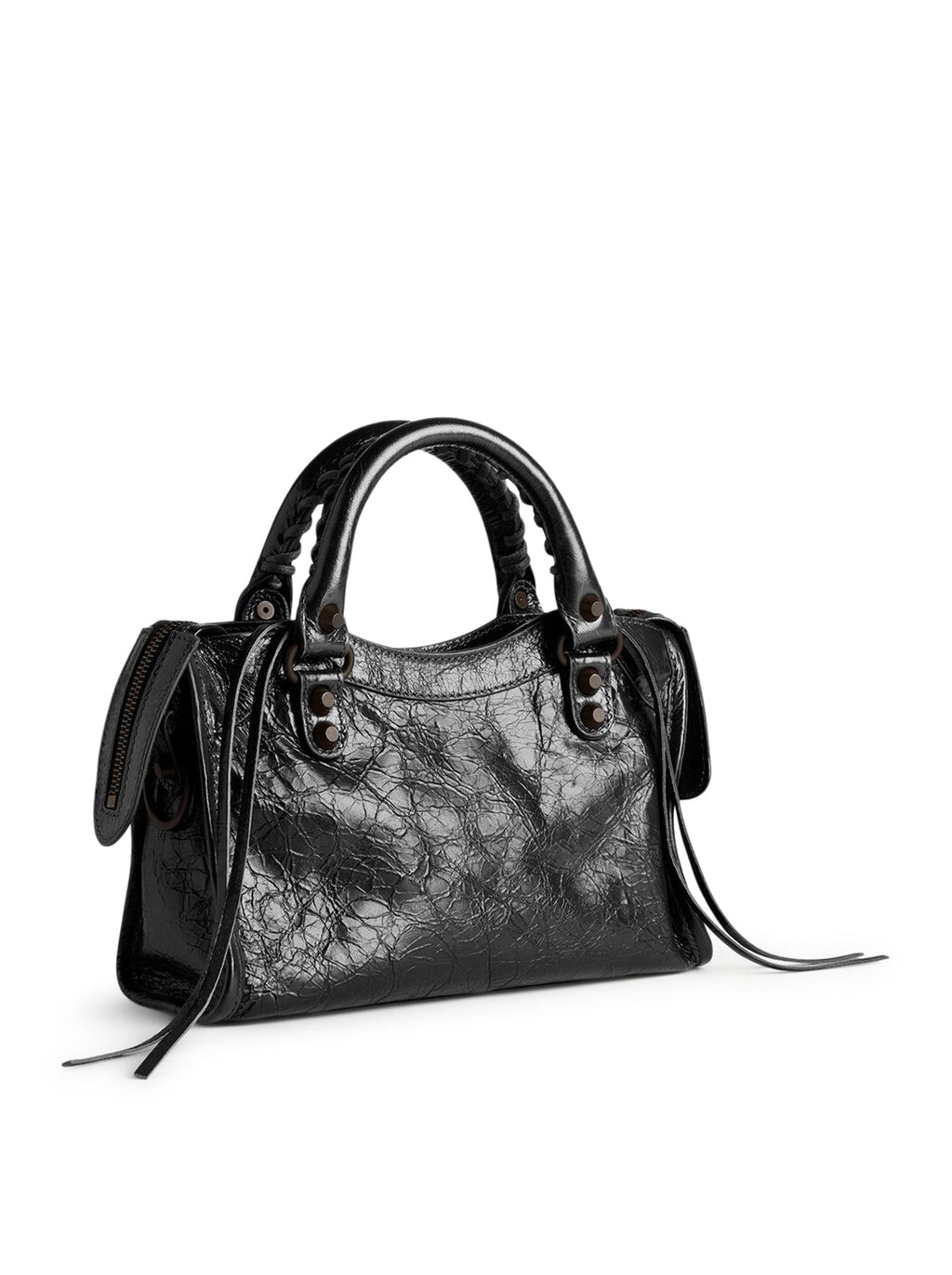 Le City Mini Women`s Bag In Black Balenciaga – Гарантія оригінальності – вид ззаду