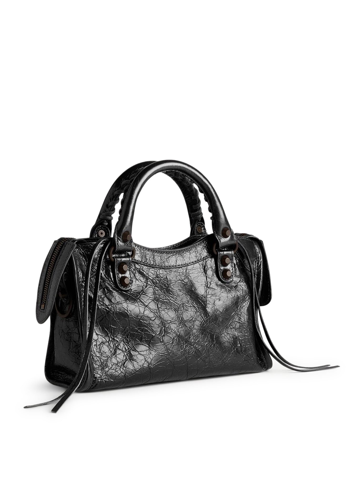 Le City Mini Women`s Bag In Black Balenciaga – Гарантія оригінальності – вид ззаду
