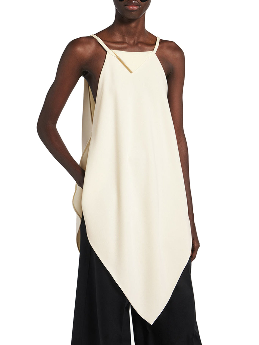 Women`s Scarf Top In Ivory Balenciaga – Гарантія оригінальності – детальний вид