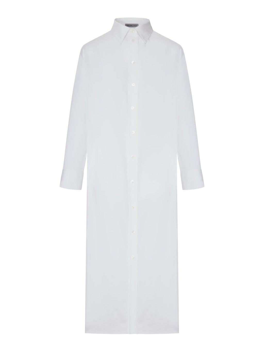 Оригінальна Long Chemisier Dress With Drape On The Back Balenciaga – боковий вид