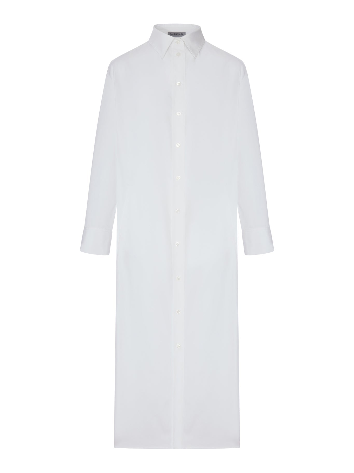 Оригінальна Long Chemisier Dress With Drape On The Back Balenciaga – боковий вид
