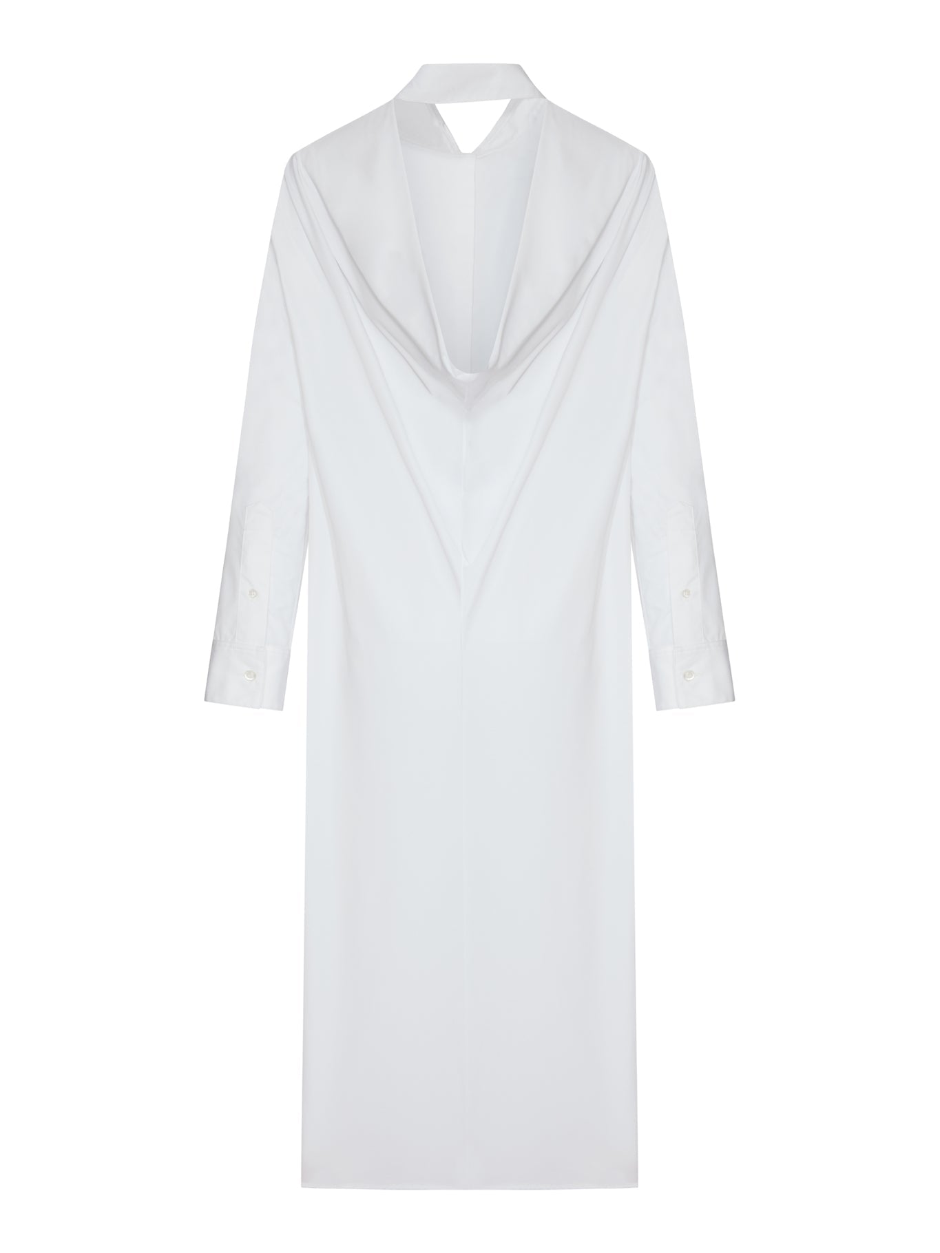 Оригінальна Long Chemisier Dress With Drape On The Back Balenciaga – вид ззаду