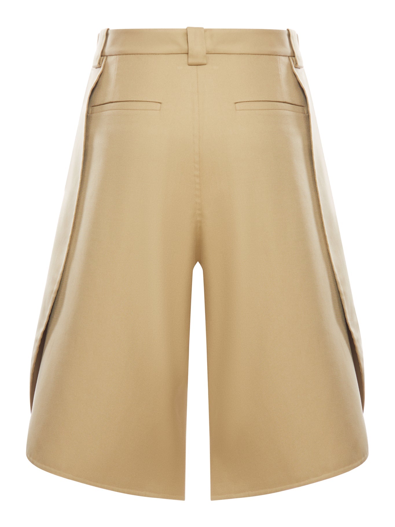 Tulip-Shaped Cotton Bermuda Shorts Balenciaga оригінал – Купити в Україні – вид ззаду