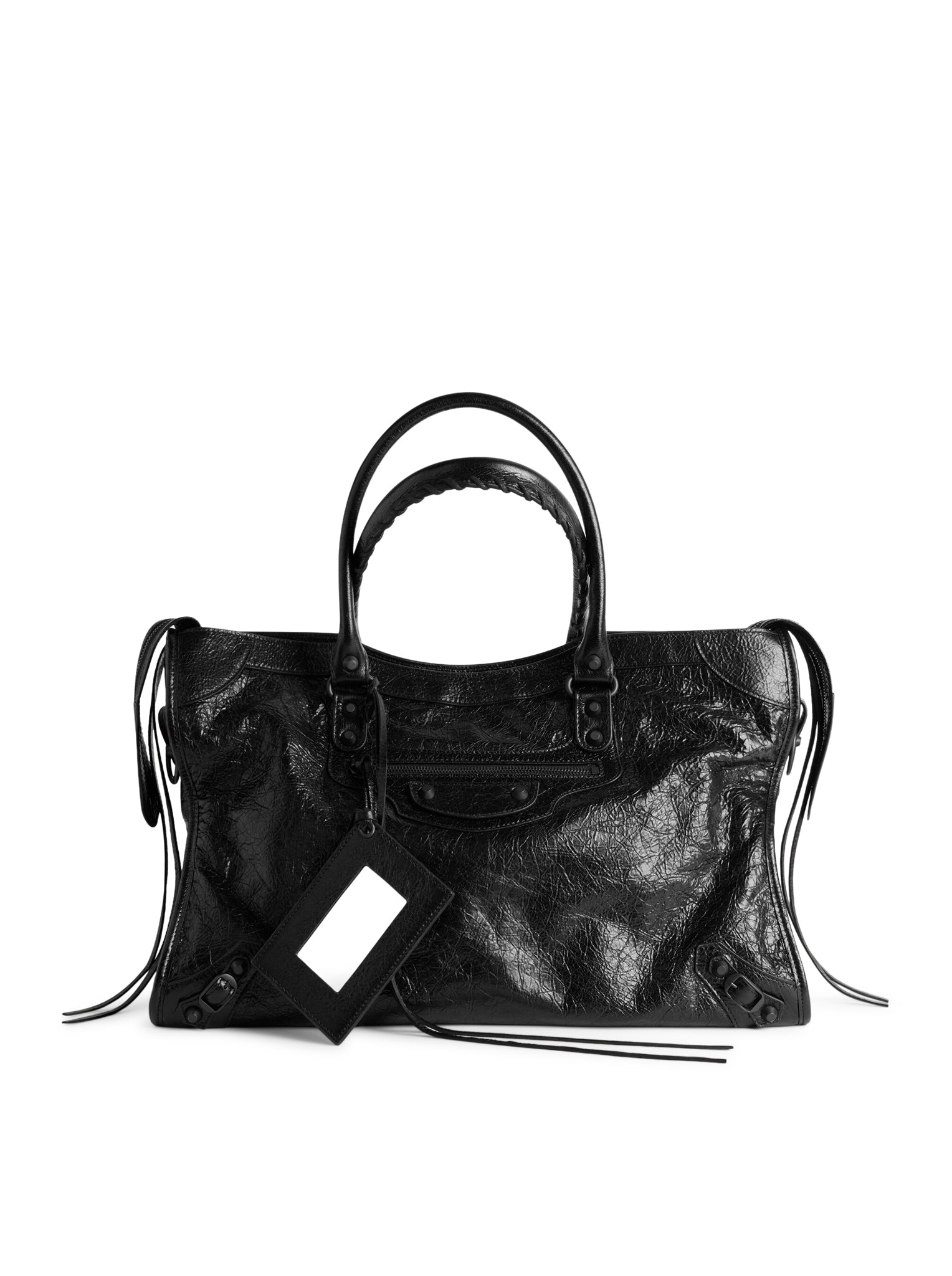 Le City Large Bag In Black Balenciaga – Гарантія оригінальності – боковий вид