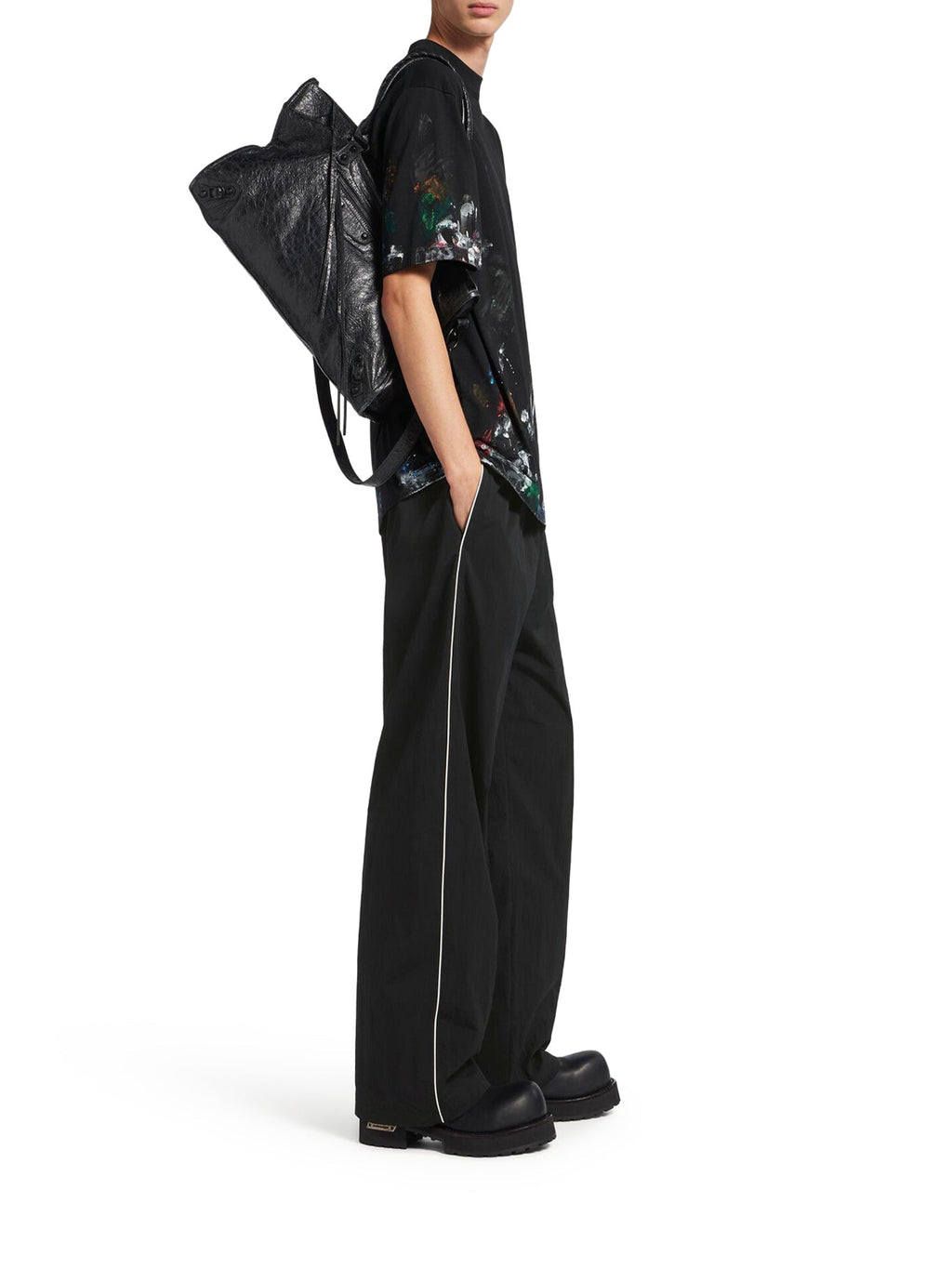 Le City Large Bag In Black Balenciaga – Гарантія оригінальності – детальний вид