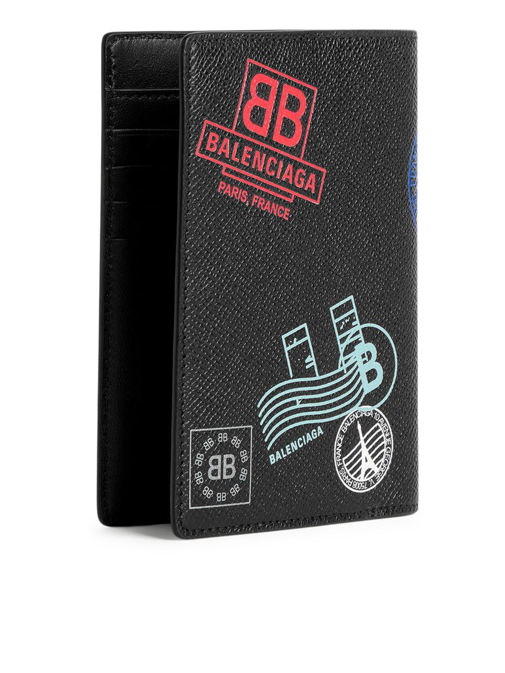 Оригінальна Men`s Passport Case In Black Balenciaga – вид ззаду