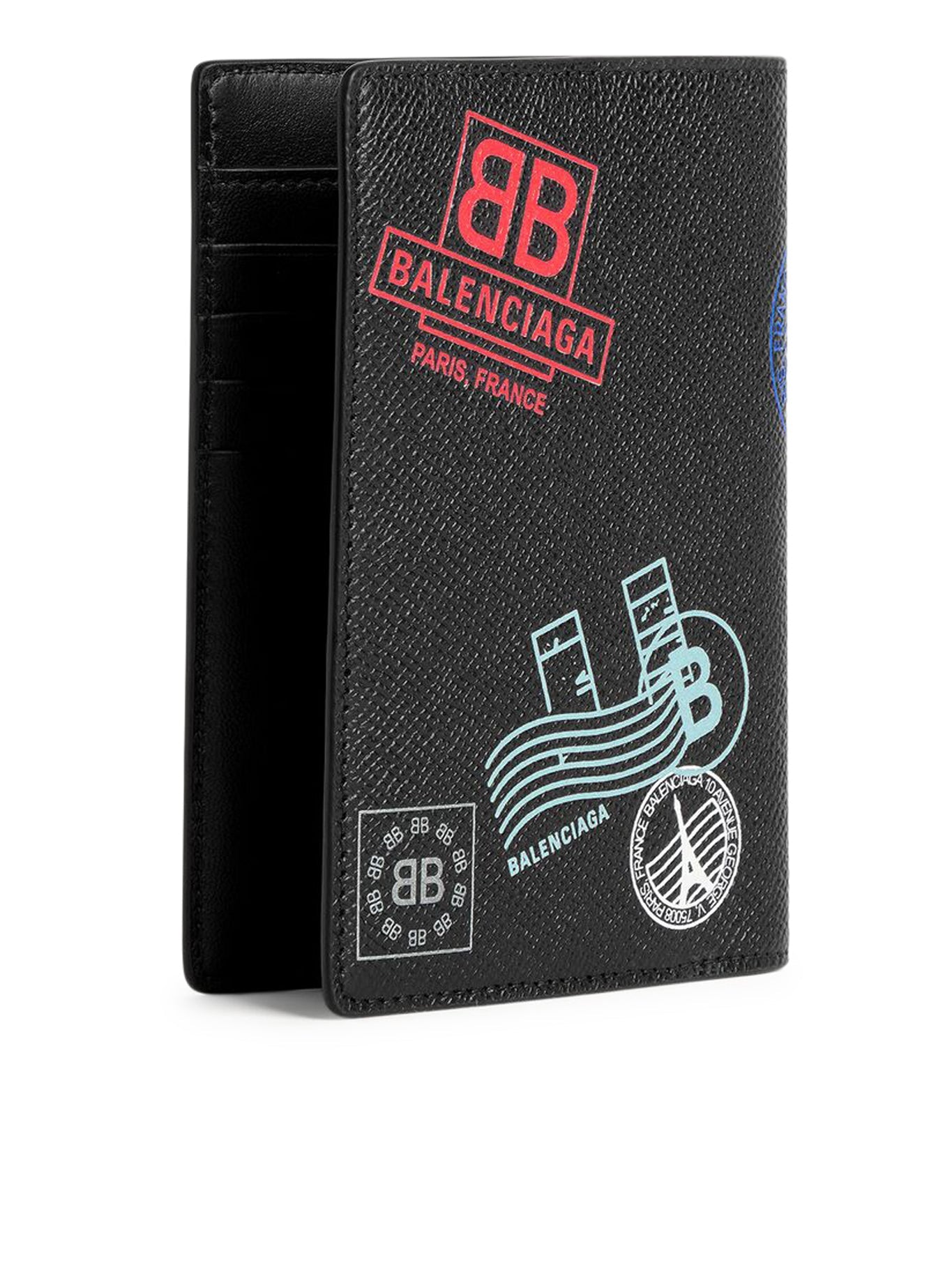 Оригінальна Men`s Passport Case In Black Balenciaga – вид ззаду