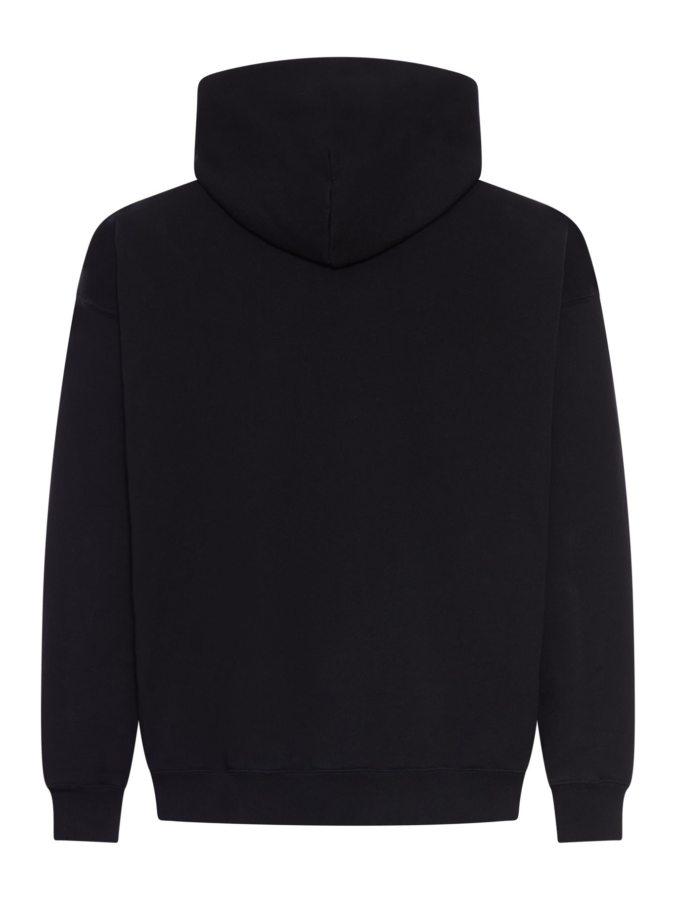 Cotton Hoodie With Placed Print Balenciaga – Гарантія оригінальності – вид ззаду - BALENCIAGA