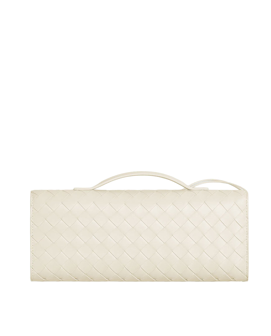 Andiamo Leather Clutch Bottega veneta – Гарантія оригінальності – вид ззаду