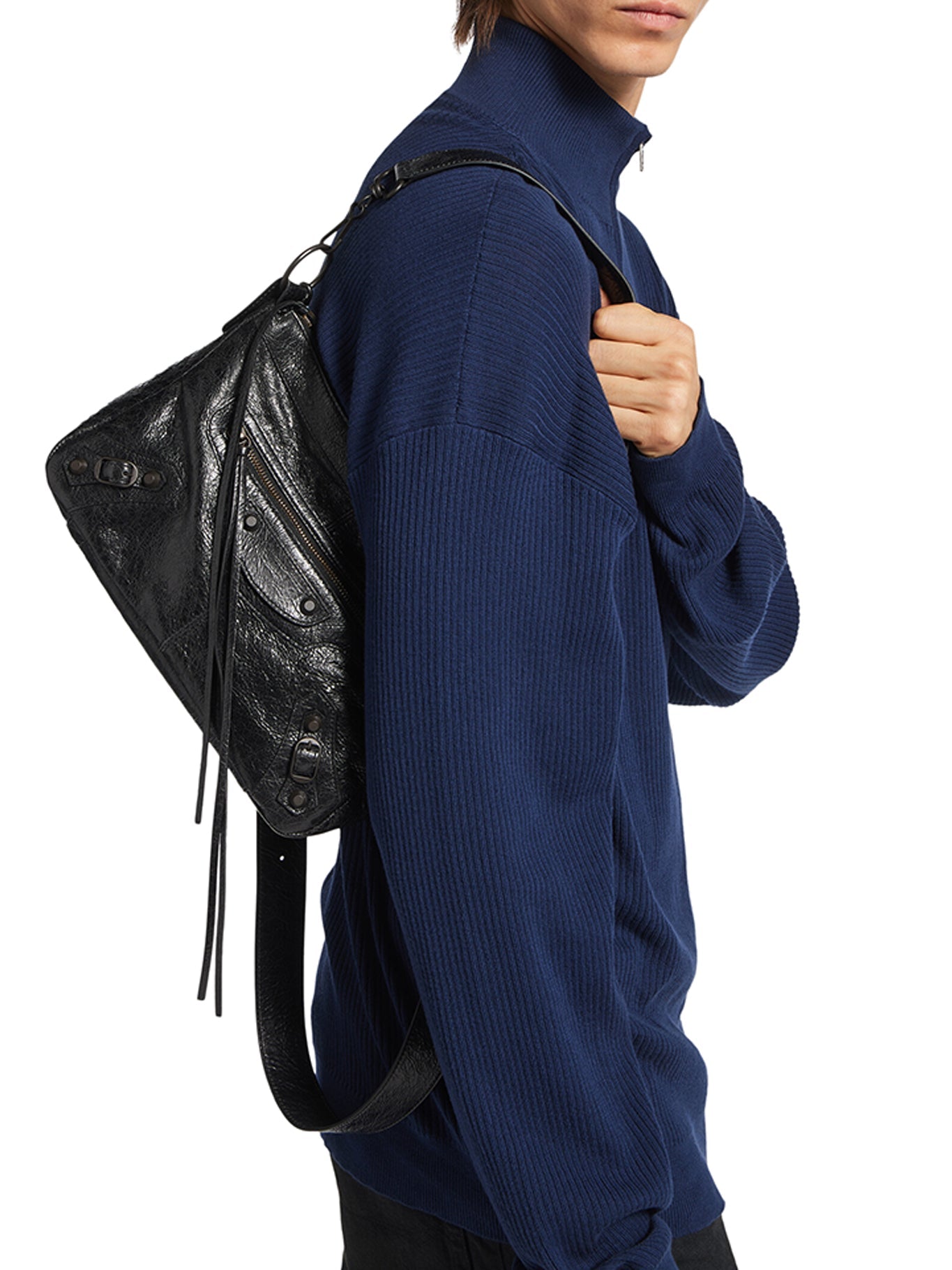 Оригінальна The City Small Motorcycle In Black Arena Lambskin Balenciaga – збільшений вид