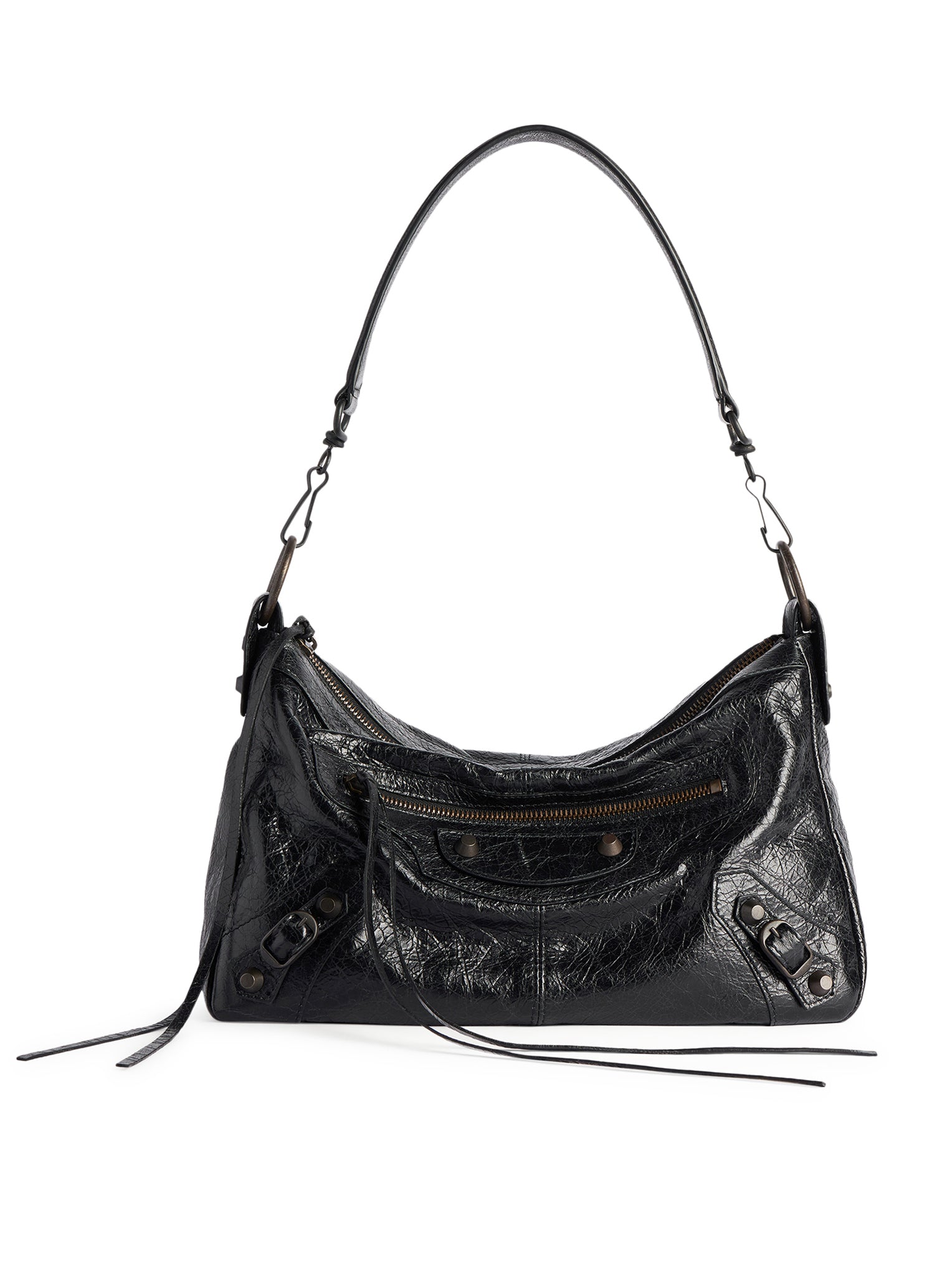 Оригінальна The City Small Motorcycle In Black Arena Lambskin Balenciaga – вид 8