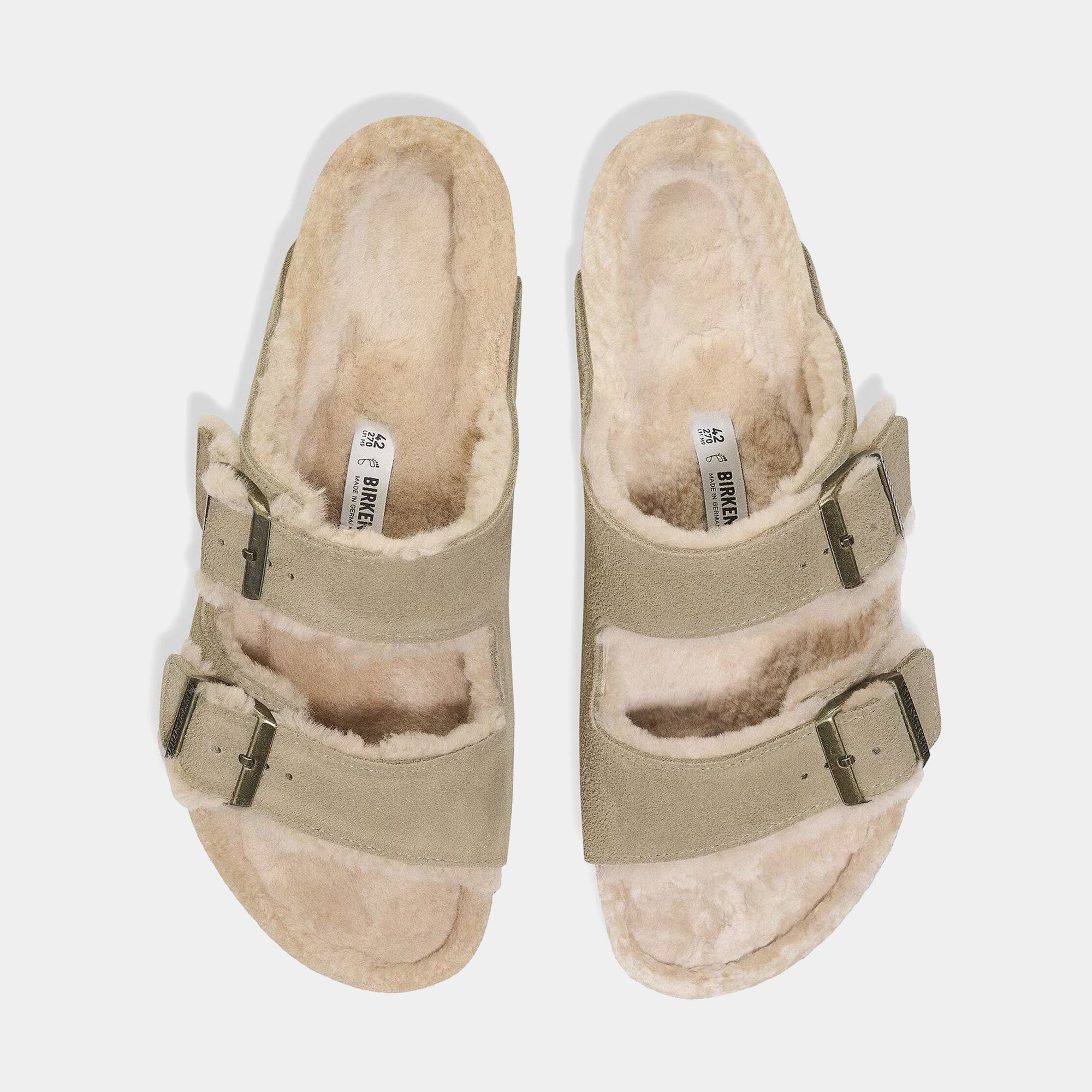 Оригінальна Arizona Shearling Womens Sandals Birkenstock – вид ззаду - BIRKENSTOCK