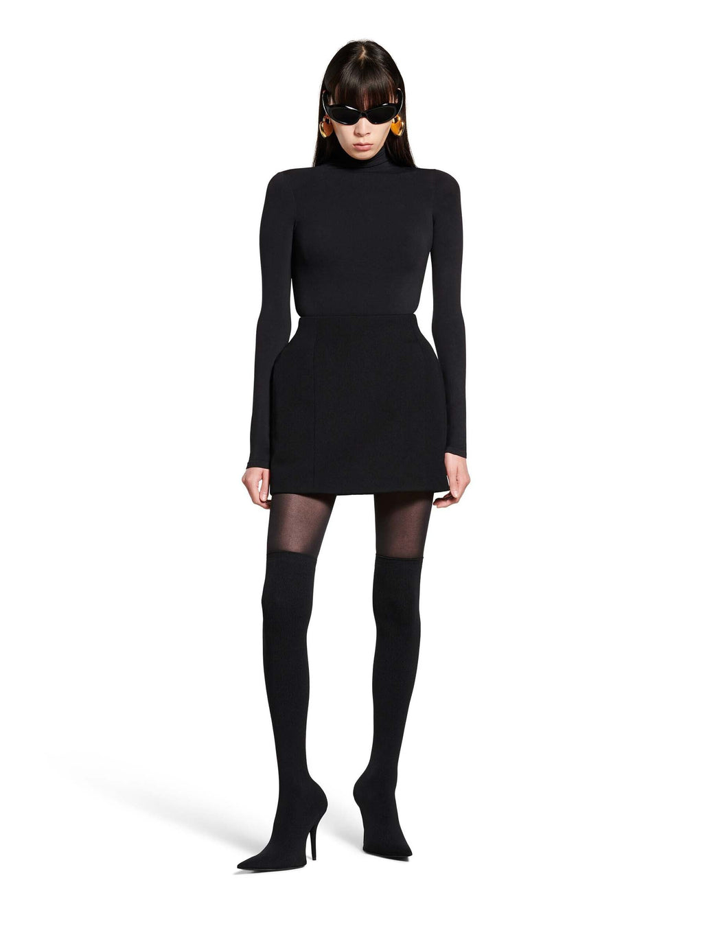 Hourglass Mini Skirt Balenciaga – Гарантія оригінальності – вид ззаду