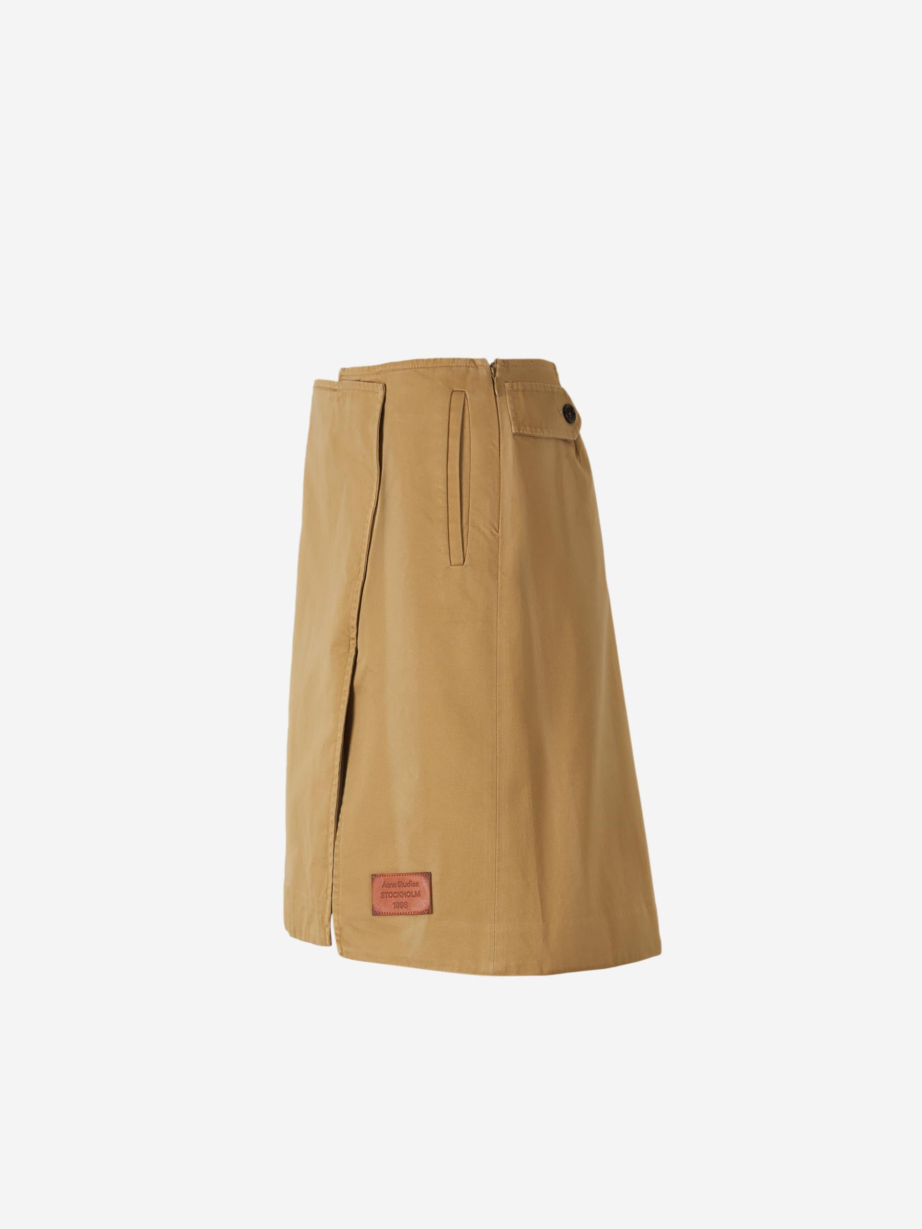 Оригінальна Cotton MIDI Skirt Acne studios – детальний вид