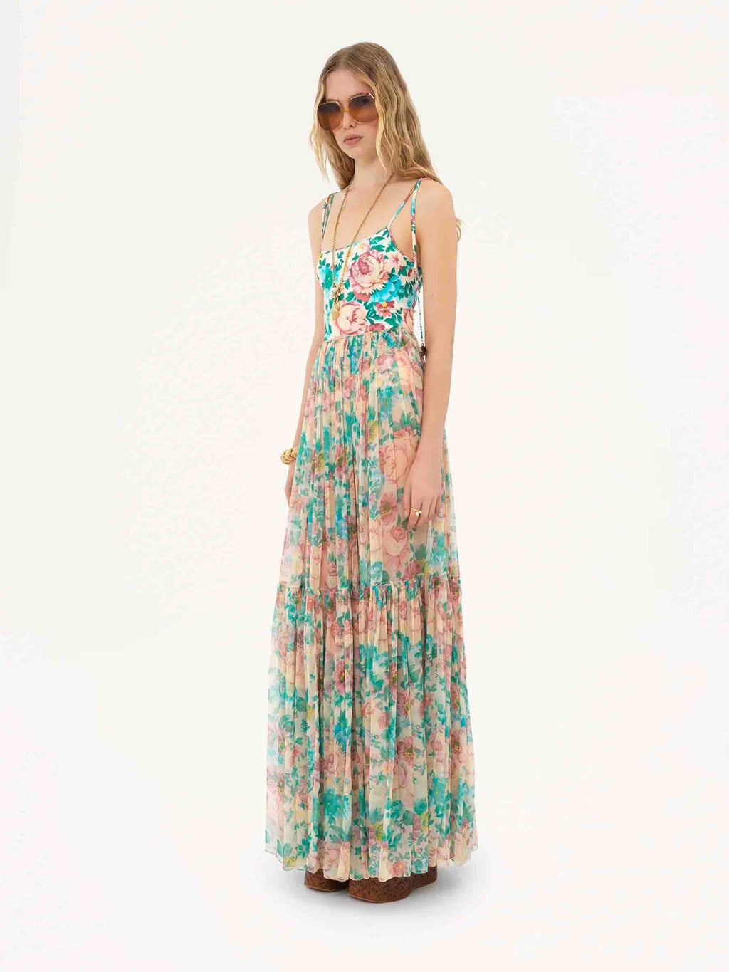 Silk Maxi Skirt Chloe – Гарантія оригінальності – вид ззаду