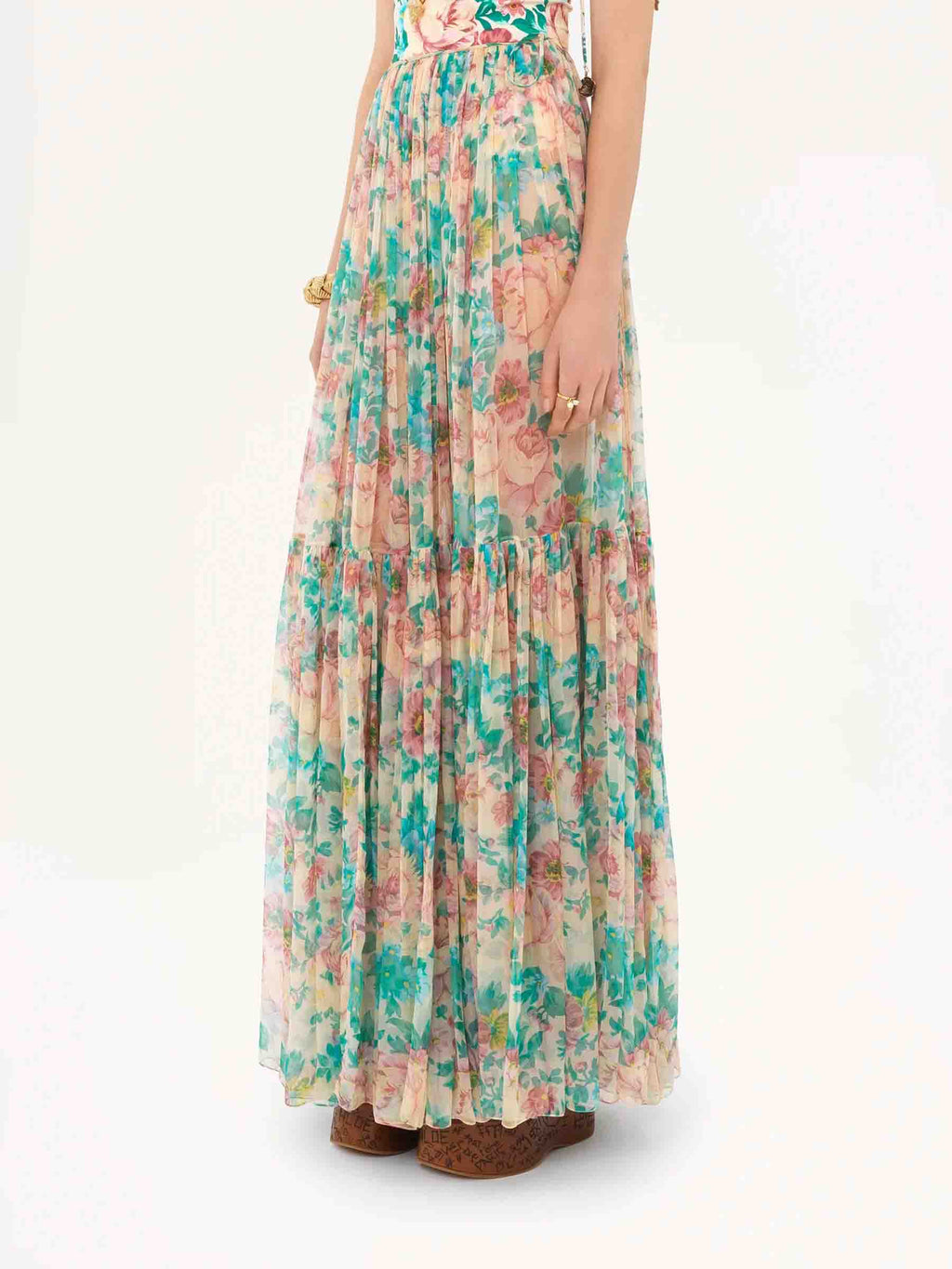 Silk Maxi Skirt Chloe – Гарантія оригінальності – детальний вид