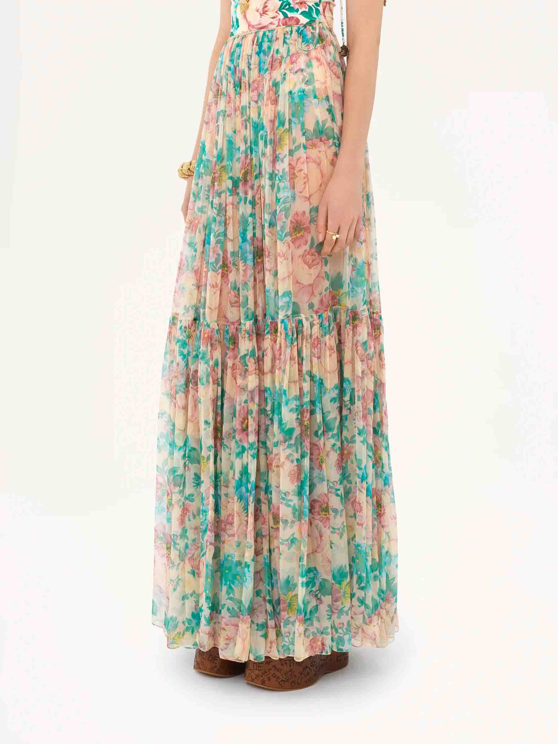 Silk Maxi Skirt Chloe – Гарантія оригінальності – детальний вид