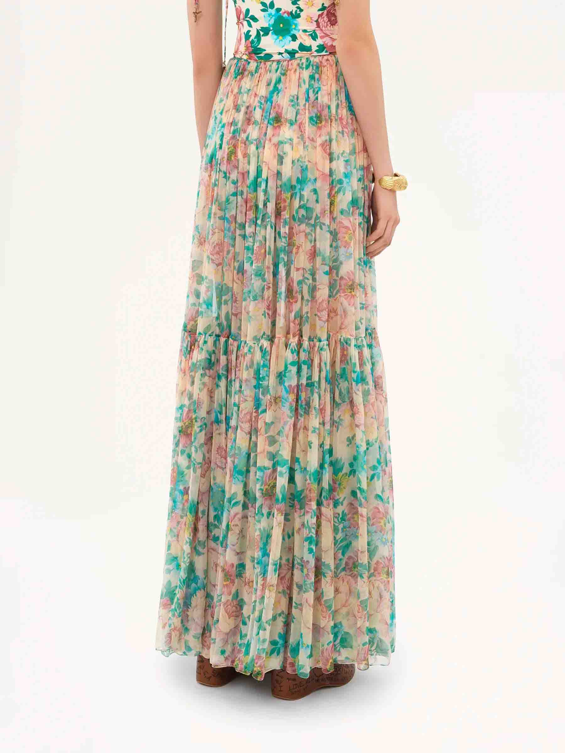 Silk Maxi Skirt Chloe – Гарантія оригінальності – збільшений вид