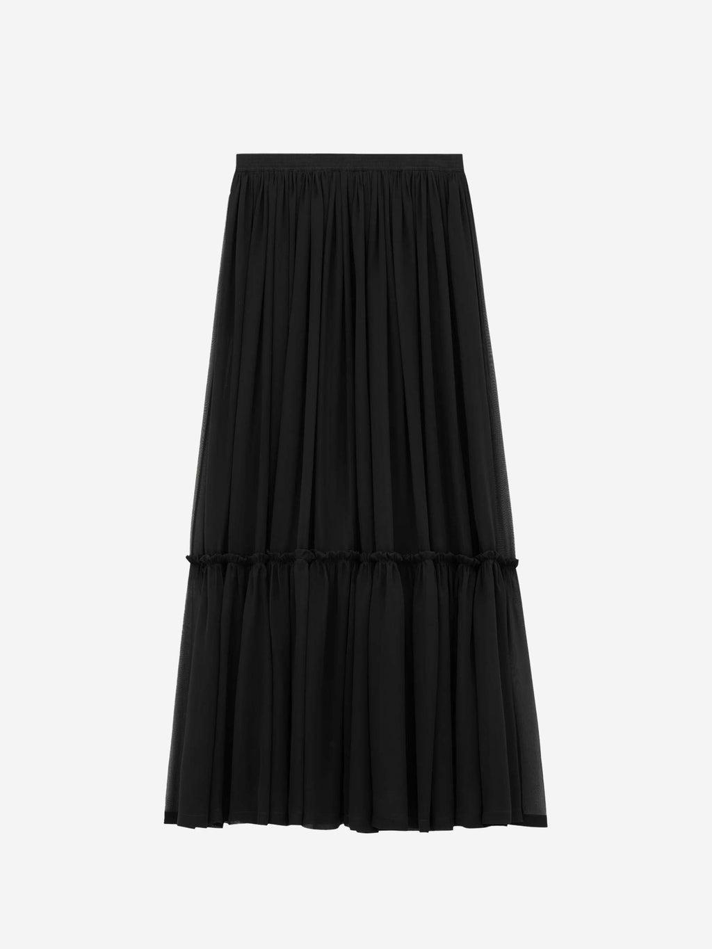 Maxi Ruffle Skirt Saint laurent оригінал – Купити в Україні – боковий вид