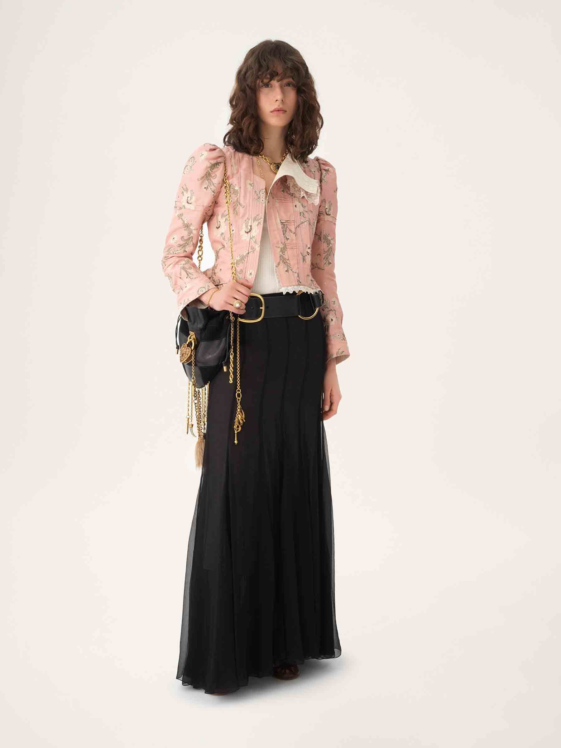 Оригінальна Maxi Chiffon Skirt Chloe – боковий вид