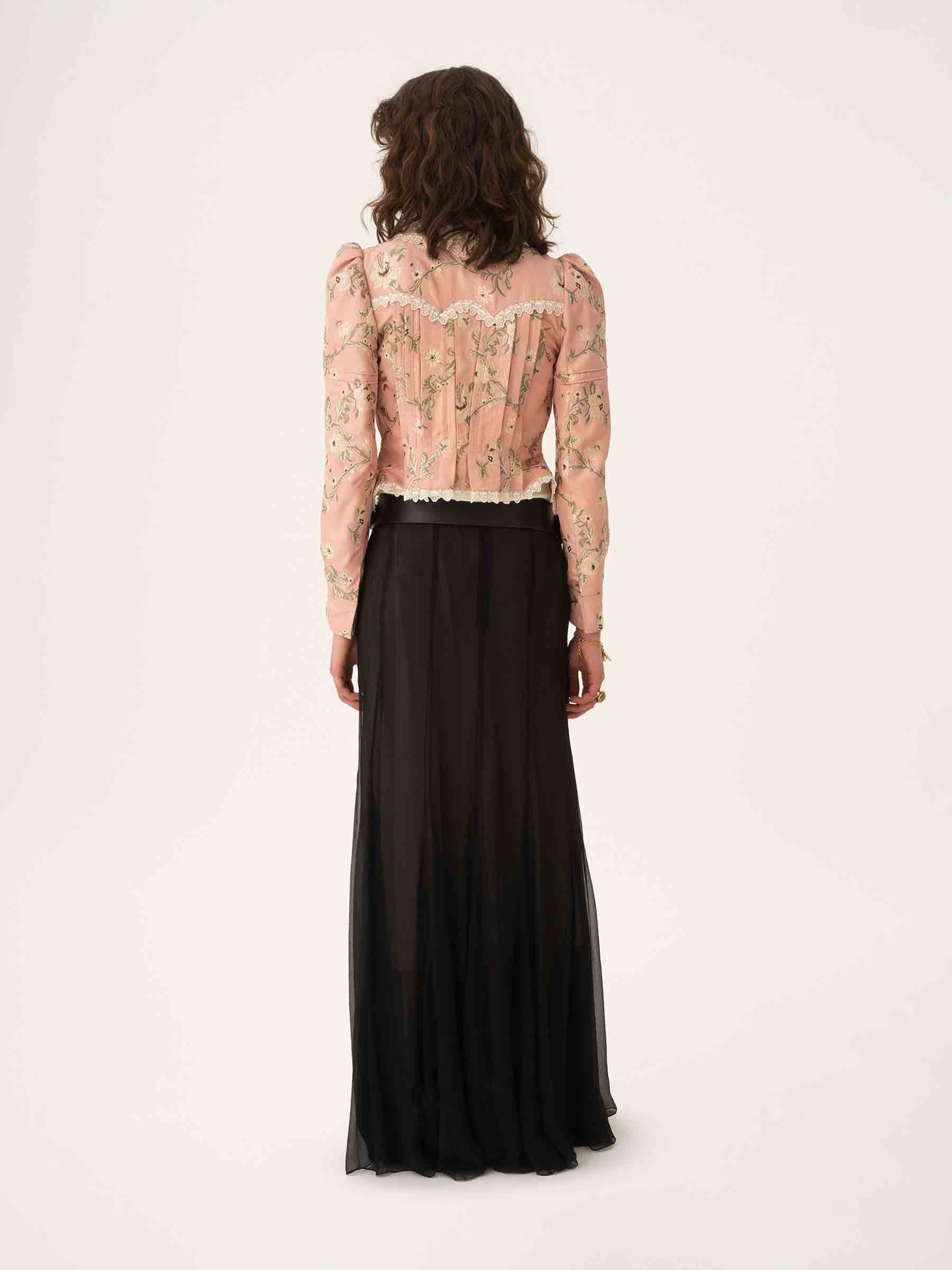 Оригінальна Maxi Chiffon Skirt Chloe – вид ззаду