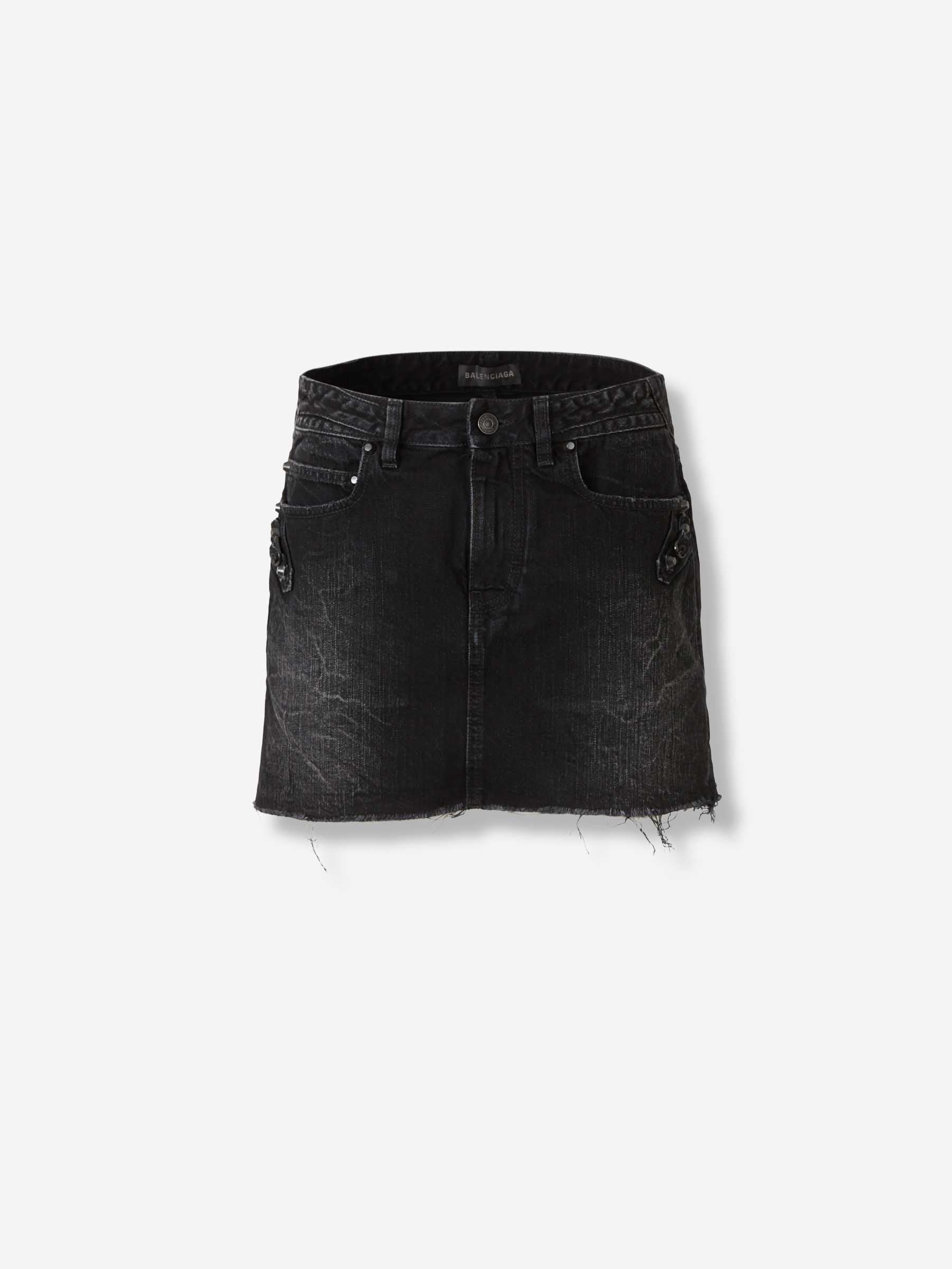 Оригінальна Minidenim Skirt Balenciaga – боковий вид