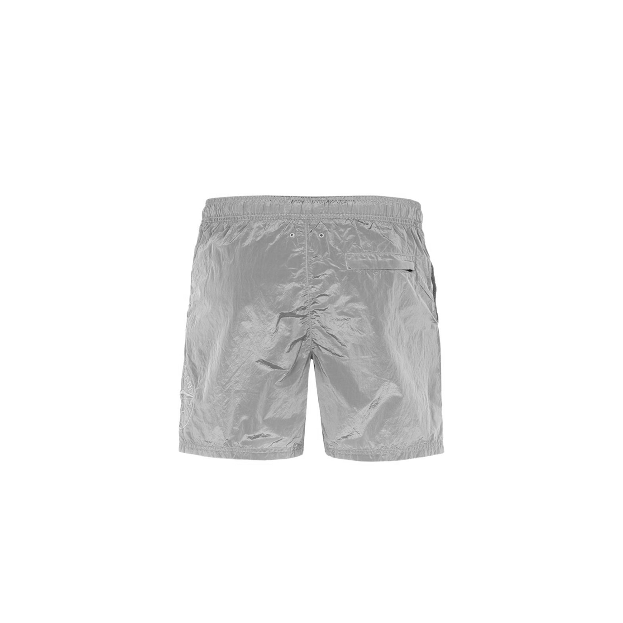 Оригінальна Mens Nylon Metal Swim Shorts Grey Stone island – вид ззаду