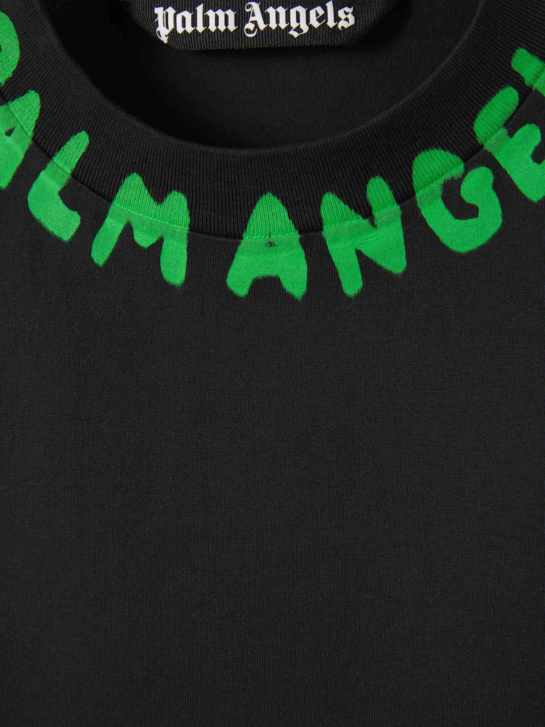 Printed Logo T-Shirt Palm angels – Гарантія оригінальності – детальний вид