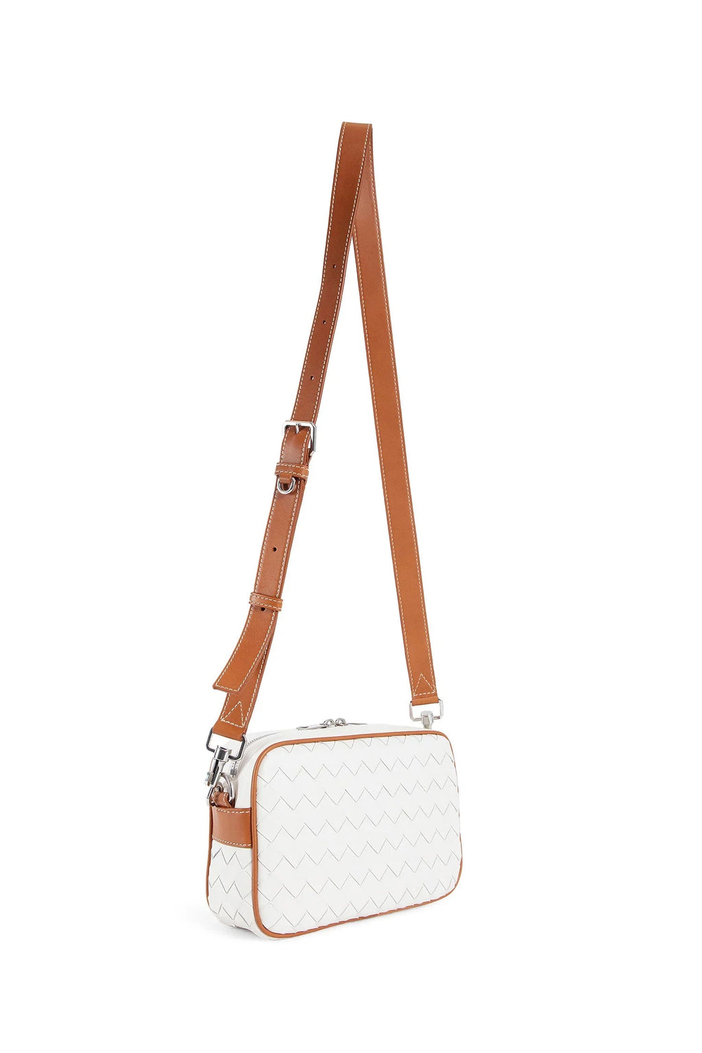 Man White Crossbody Bags Bottega veneta – Гарантія оригінальності – вид ззаду