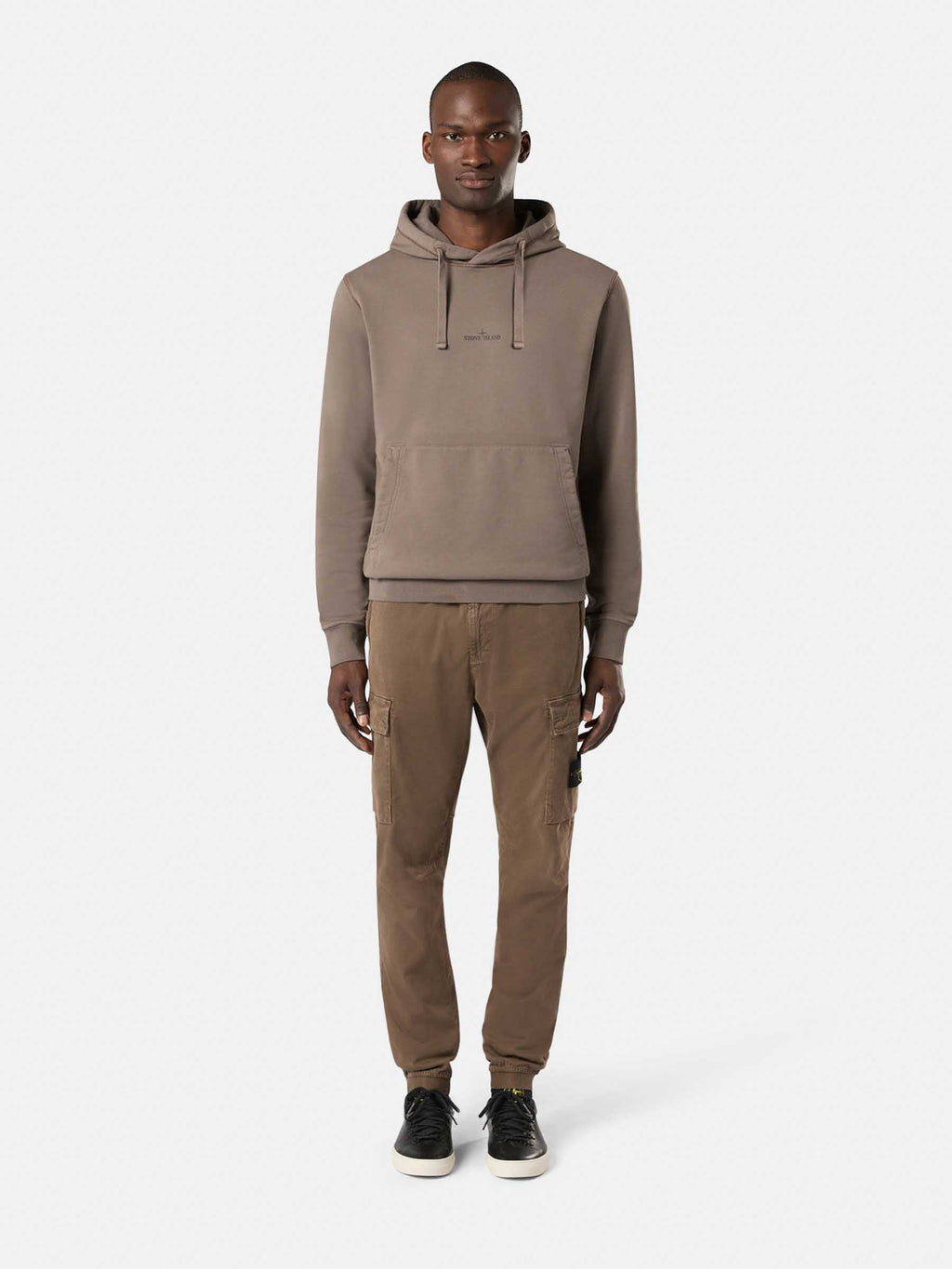Cotton Logo Sweatshirt Stone island – Гарантія оригінальності – вид ззаду