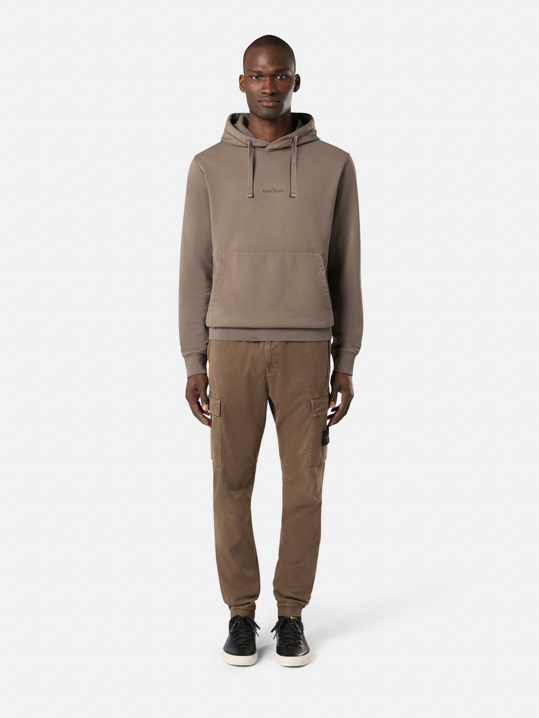 Cotton Logo Sweatshirt Stone island – Гарантія оригінальності – вид ззаду