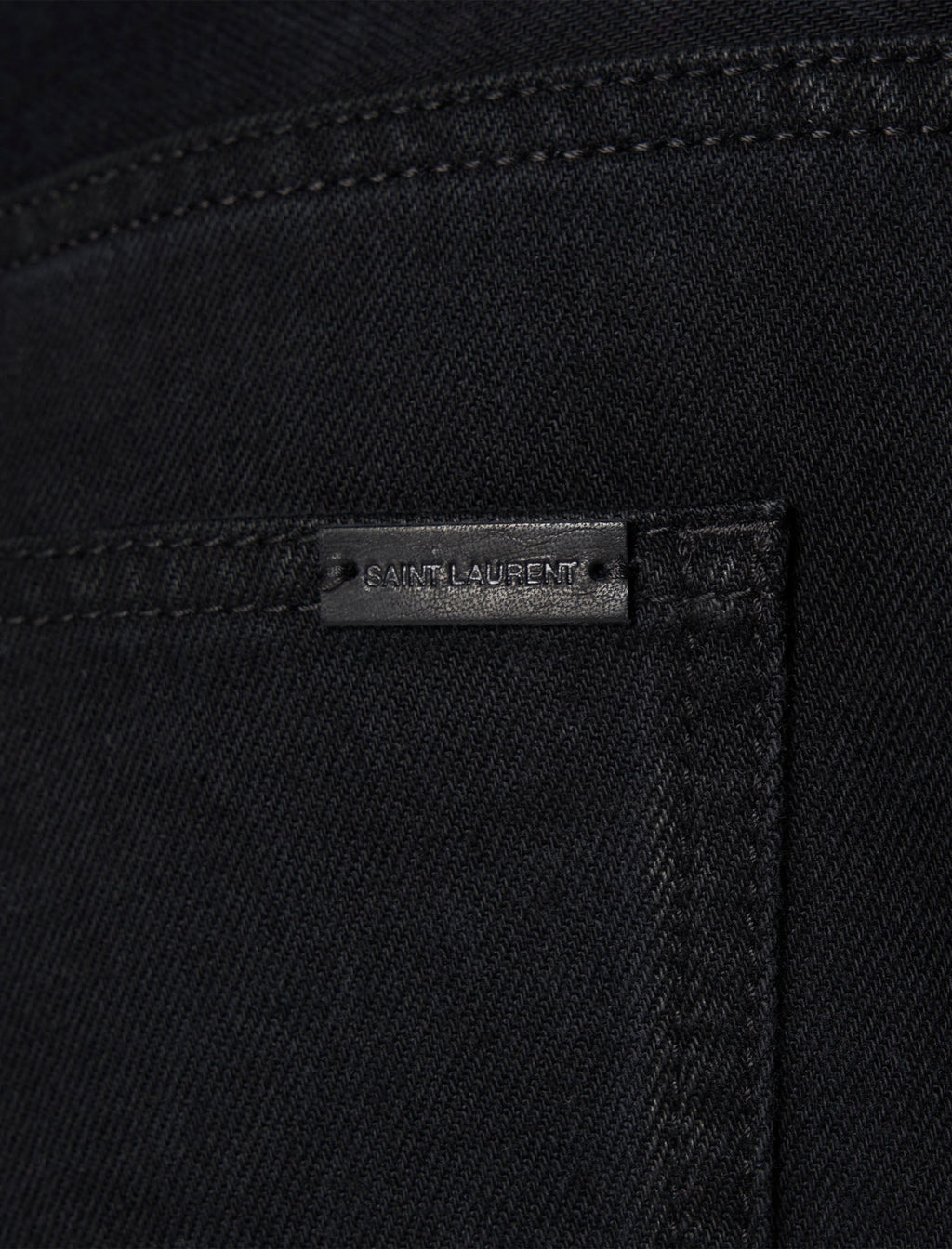 Оригінальна Straight Baggy Denim Saint laurent – вид ззаду