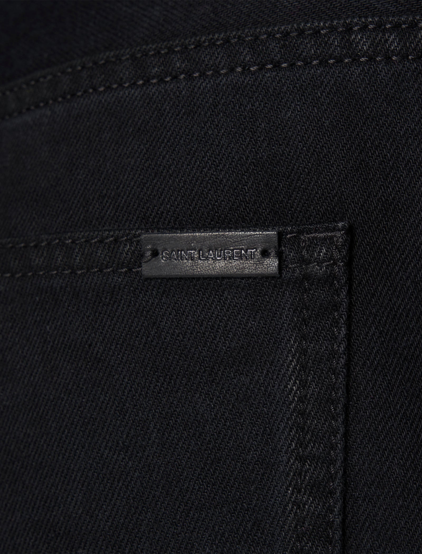 Оригінальна Straight Baggy Denim Saint laurent – вид ззаду