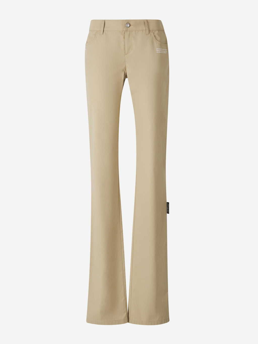 Cotton Chino Pants Off-white – Гарантія оригінальності – боковий вид