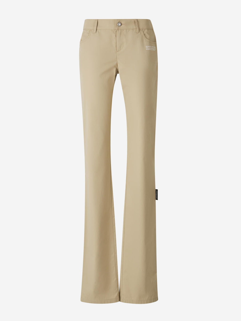 Cotton Chino Pants Off-white – Гарантія оригінальності – боковий вид