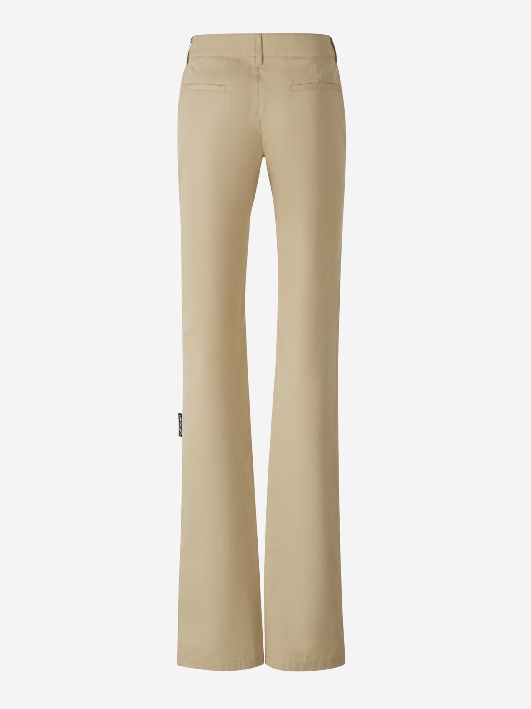 Cotton Chino Pants Off-white – Гарантія оригінальності – вид ззаду