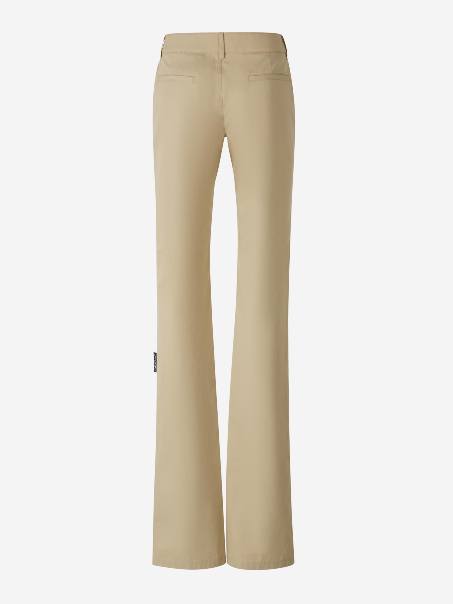Cotton Chino Pants Off-white – Гарантія оригінальності – вид ззаду