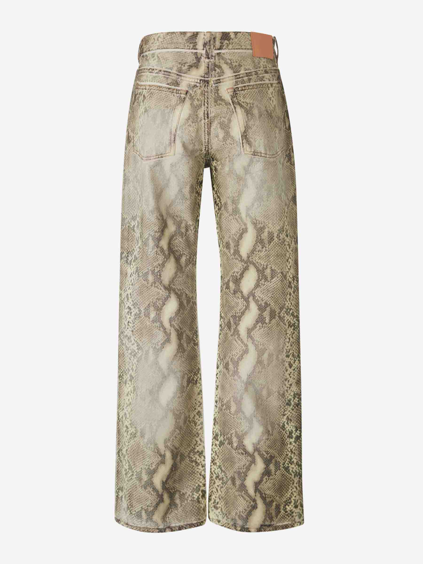 Оригінальна Printed Denim Pants Acne studios – детальний вид