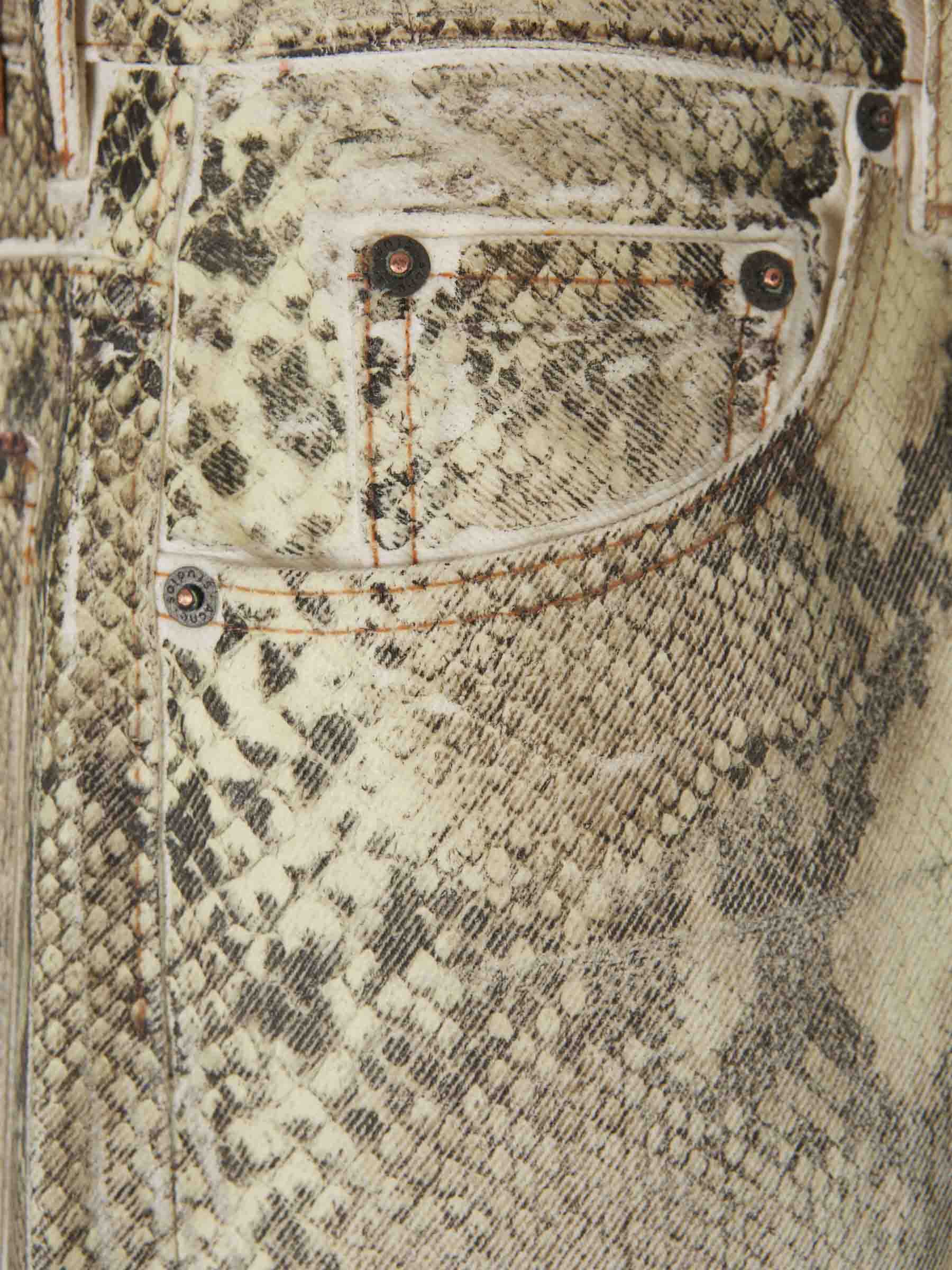 Оригінальна Printed Denim Pants Acne studios – збільшений вид