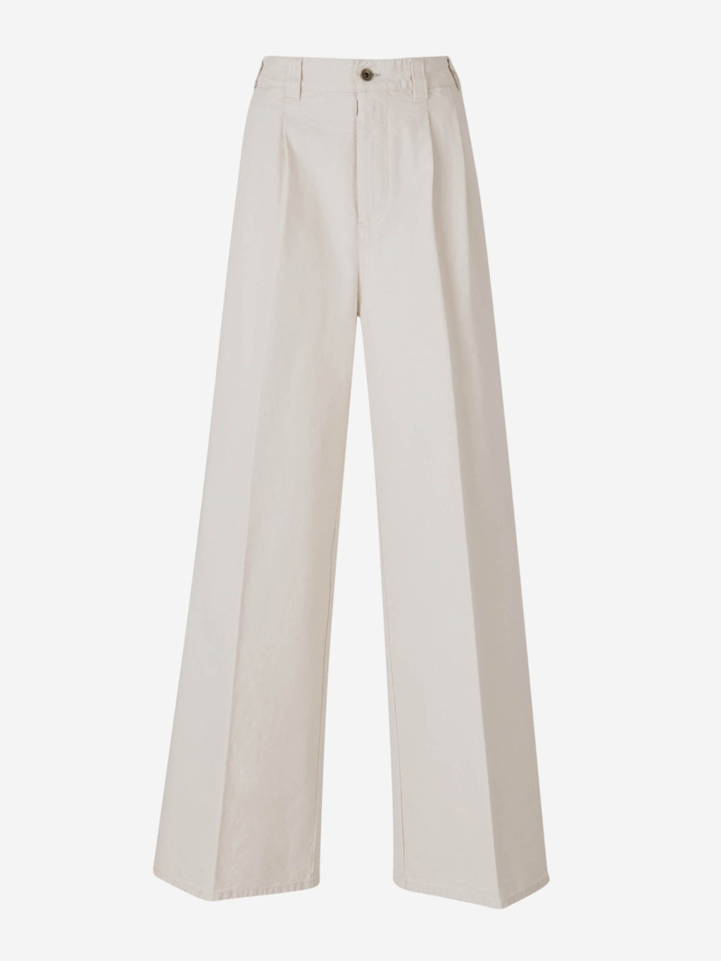 Wide Leg Cotton Pants Maison margiela – Гарантія оригінальності – боковий вид