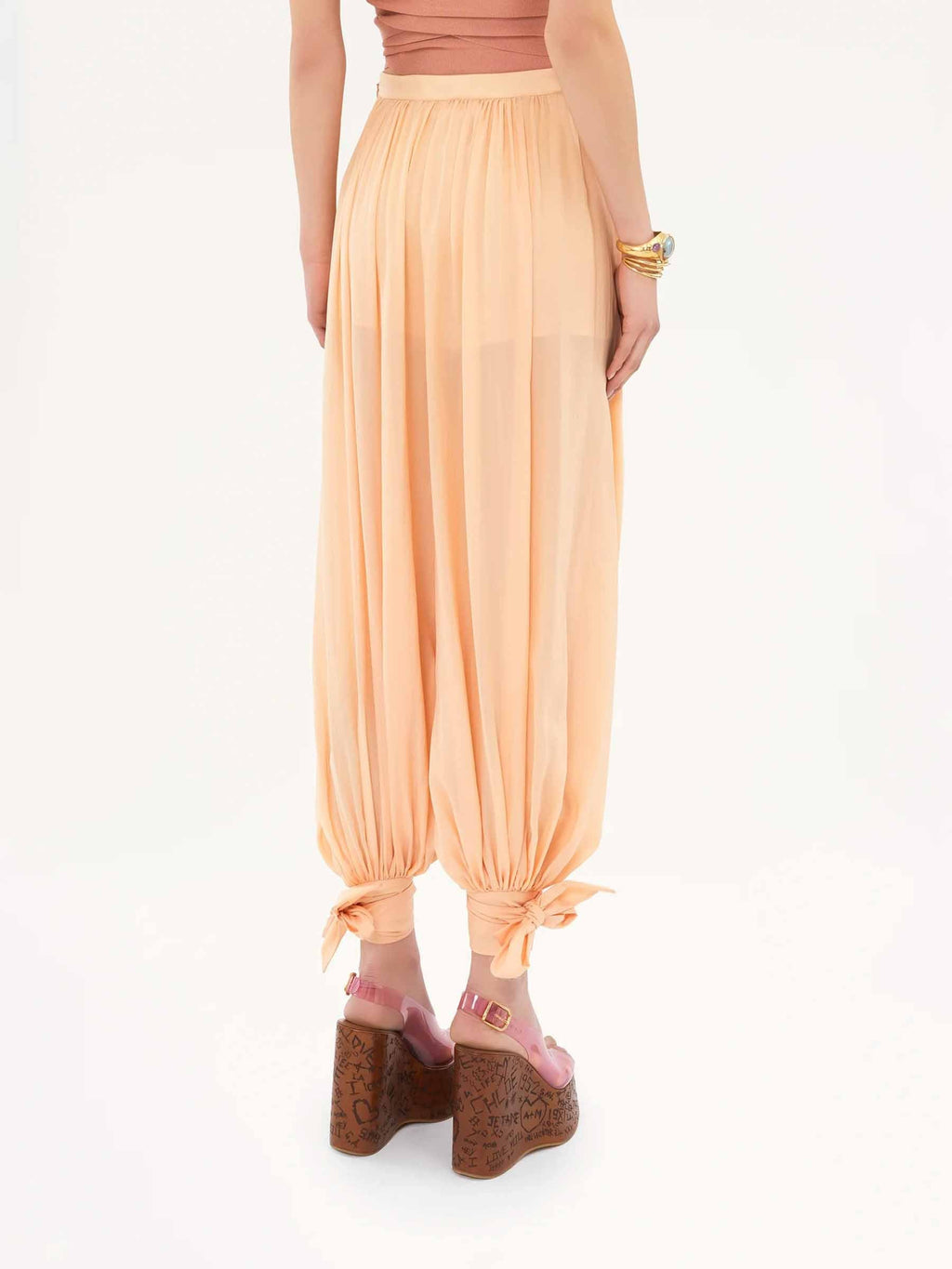 Silk Pleated Pants Chloe оригінал – Купити в Україні – збільшений вид